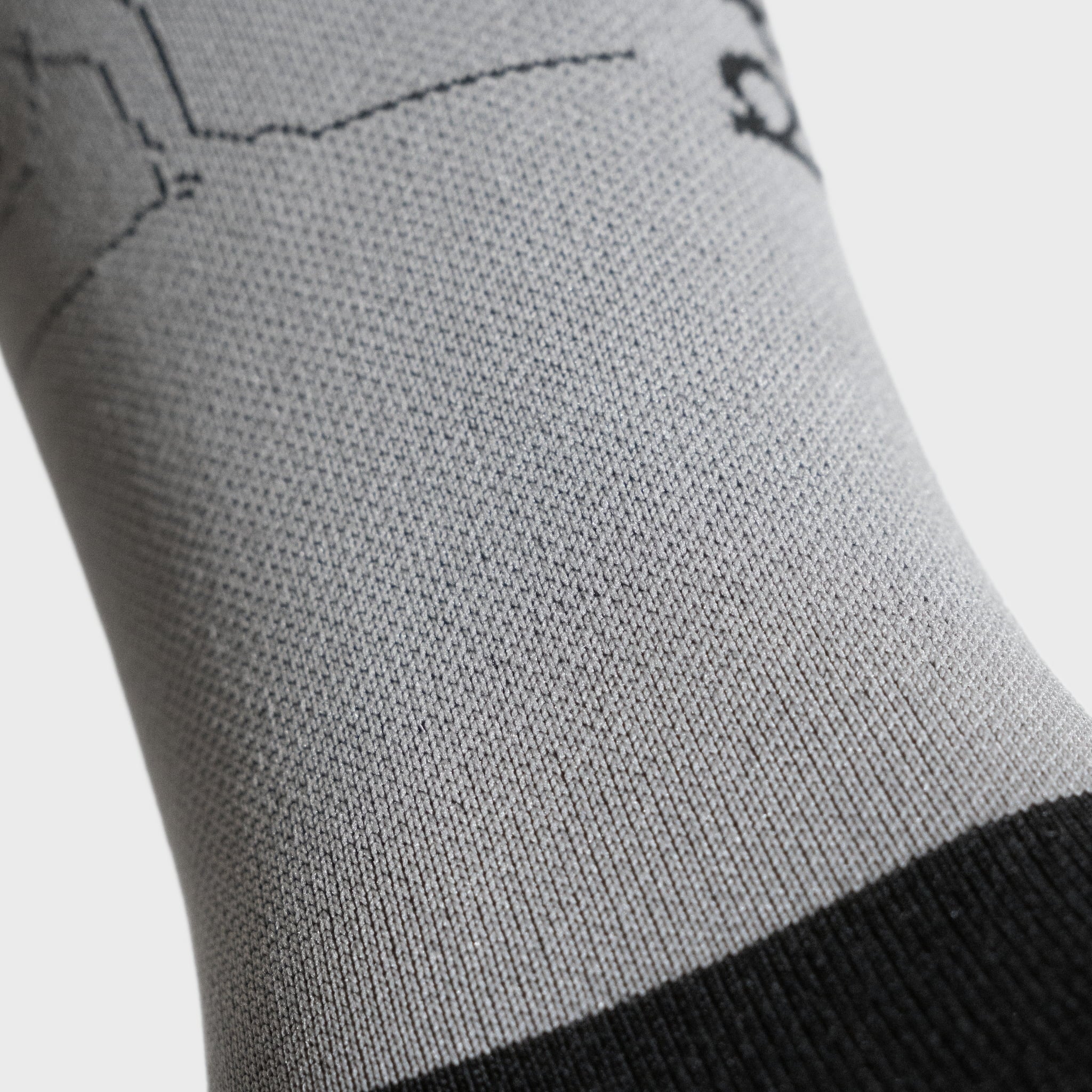 liiteGuard EVERYDAY MERINO SOCK Mellemlange strømper Black/Grey