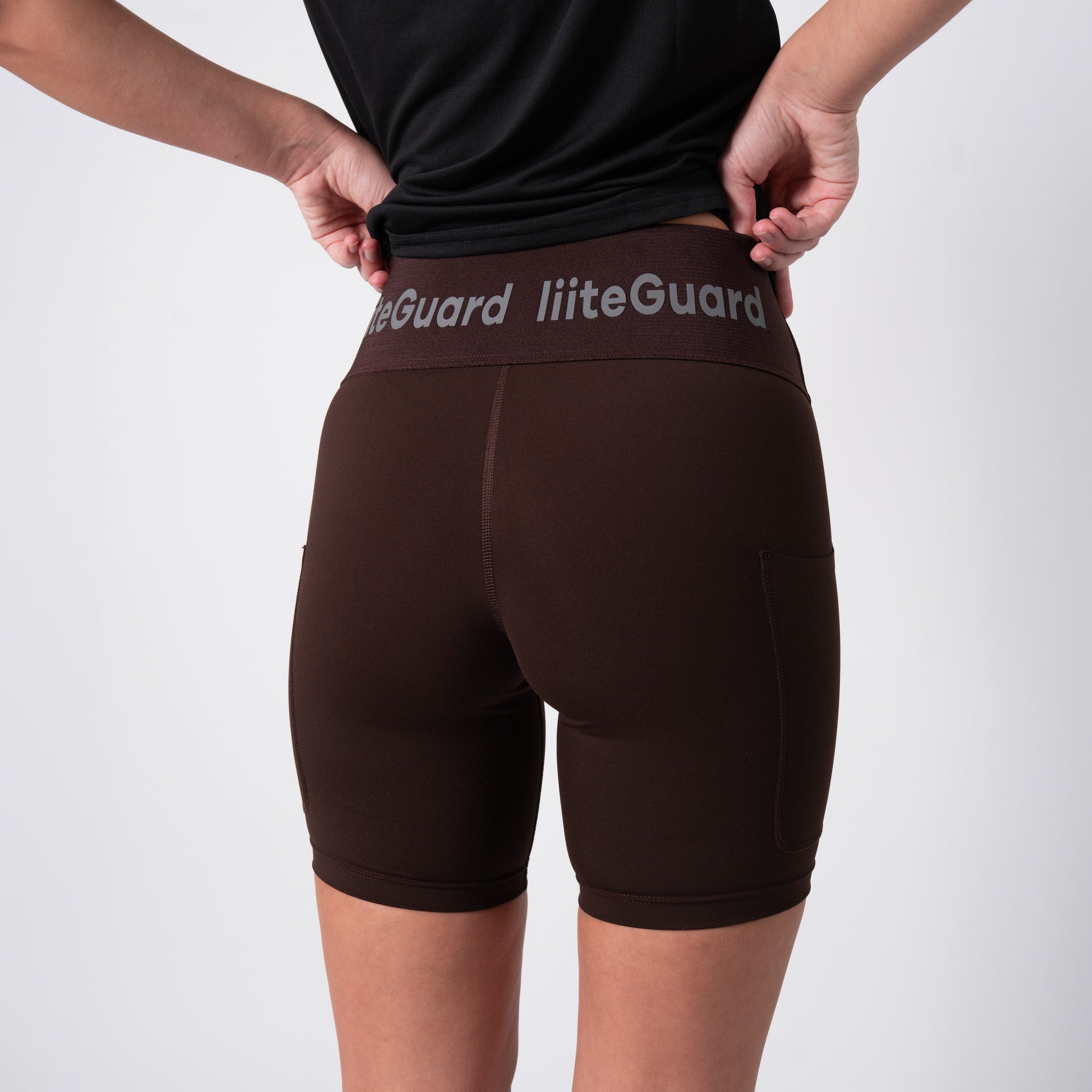 liiteGuard GLU-TECH TRAINING SHORT TIGHTS (WOMEN) Shorts Coffee Bean