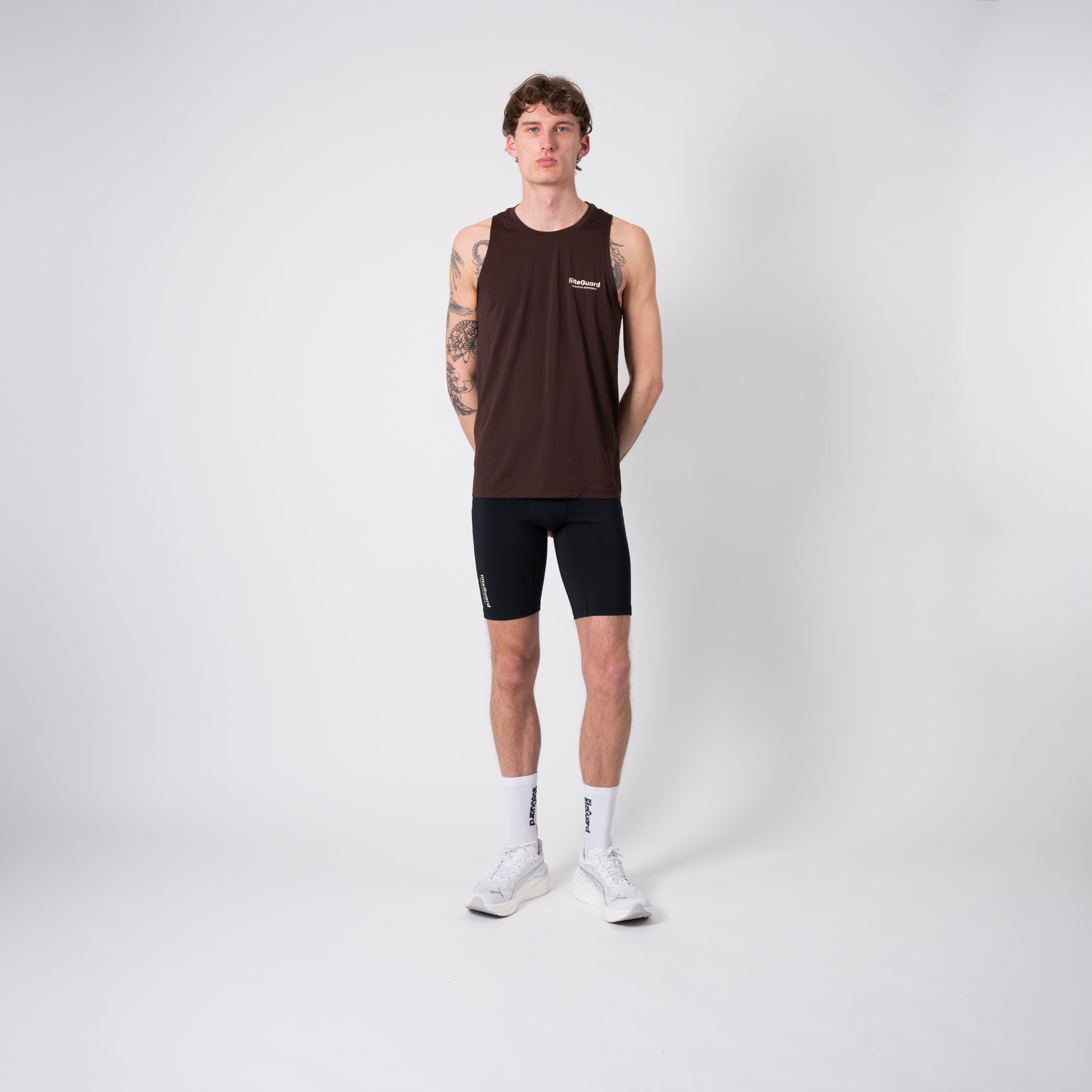 liiteGuard GROUND-TECH SINGLET (MEN) Singlet Coffee Bean