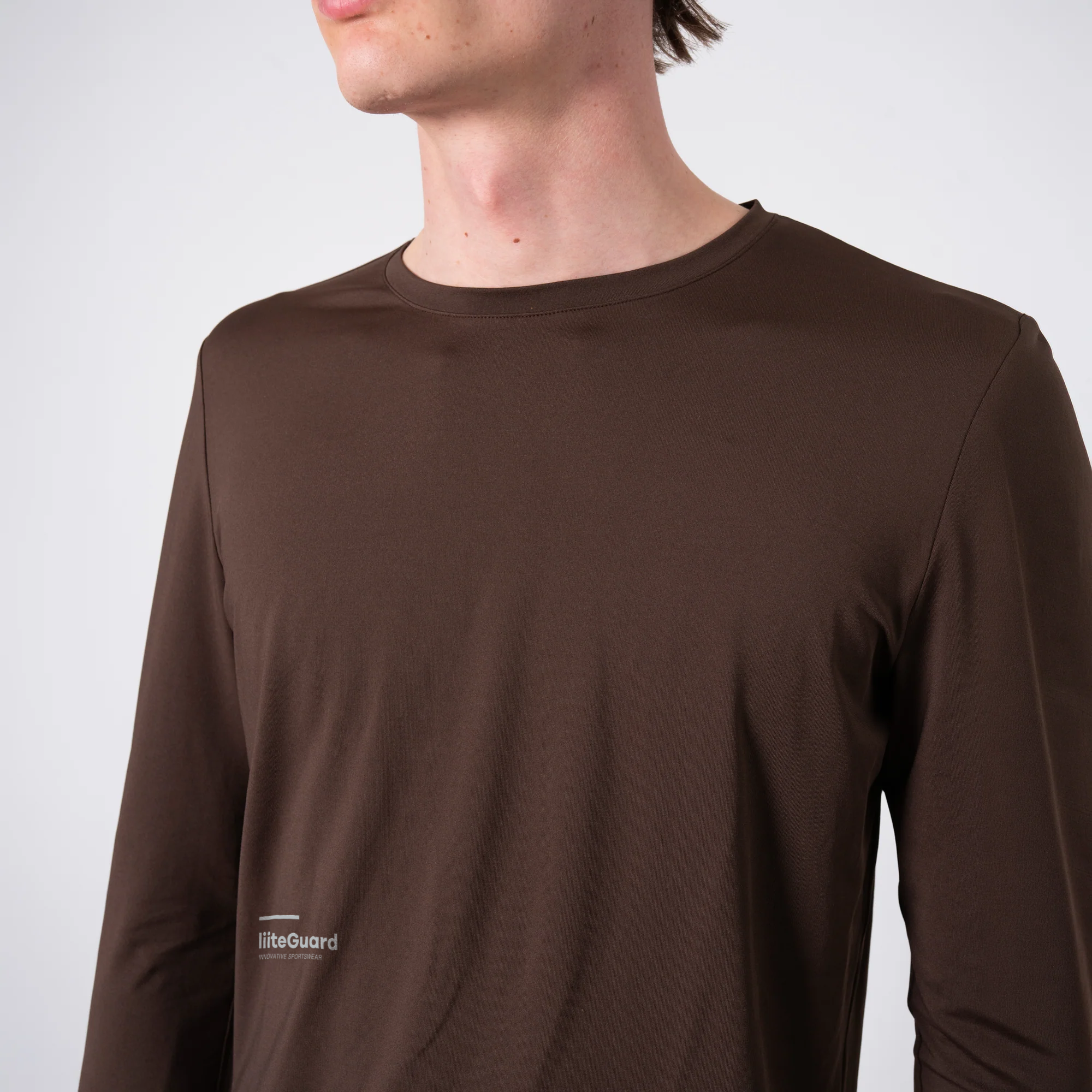 GROUND-TECH LIGHT LS T-SHIRT (MEN) - Coffee Bean