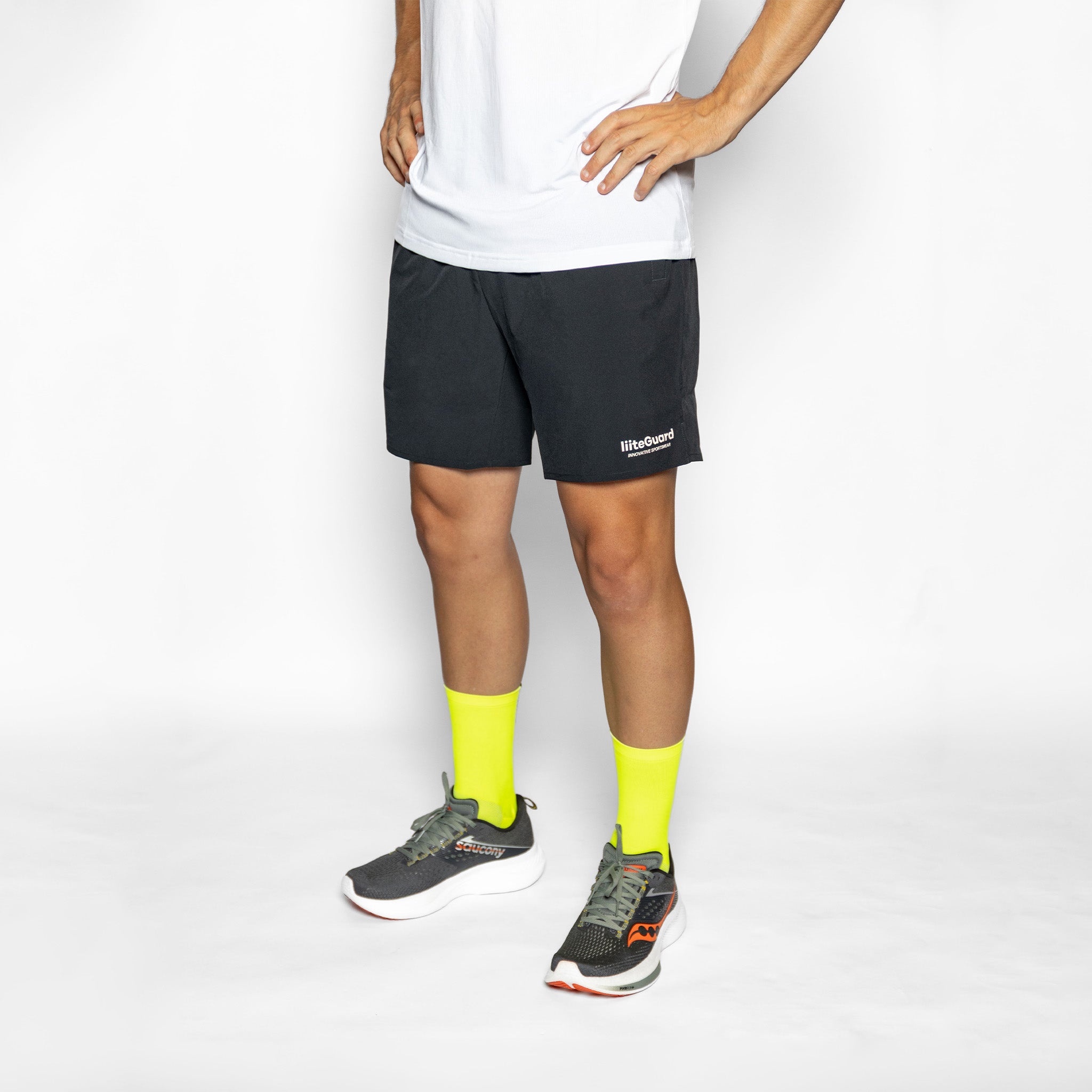 liiteGuard HYPERLIGHT CREW SOCK 2-PACK Mellemlange strømper Neon Yellow