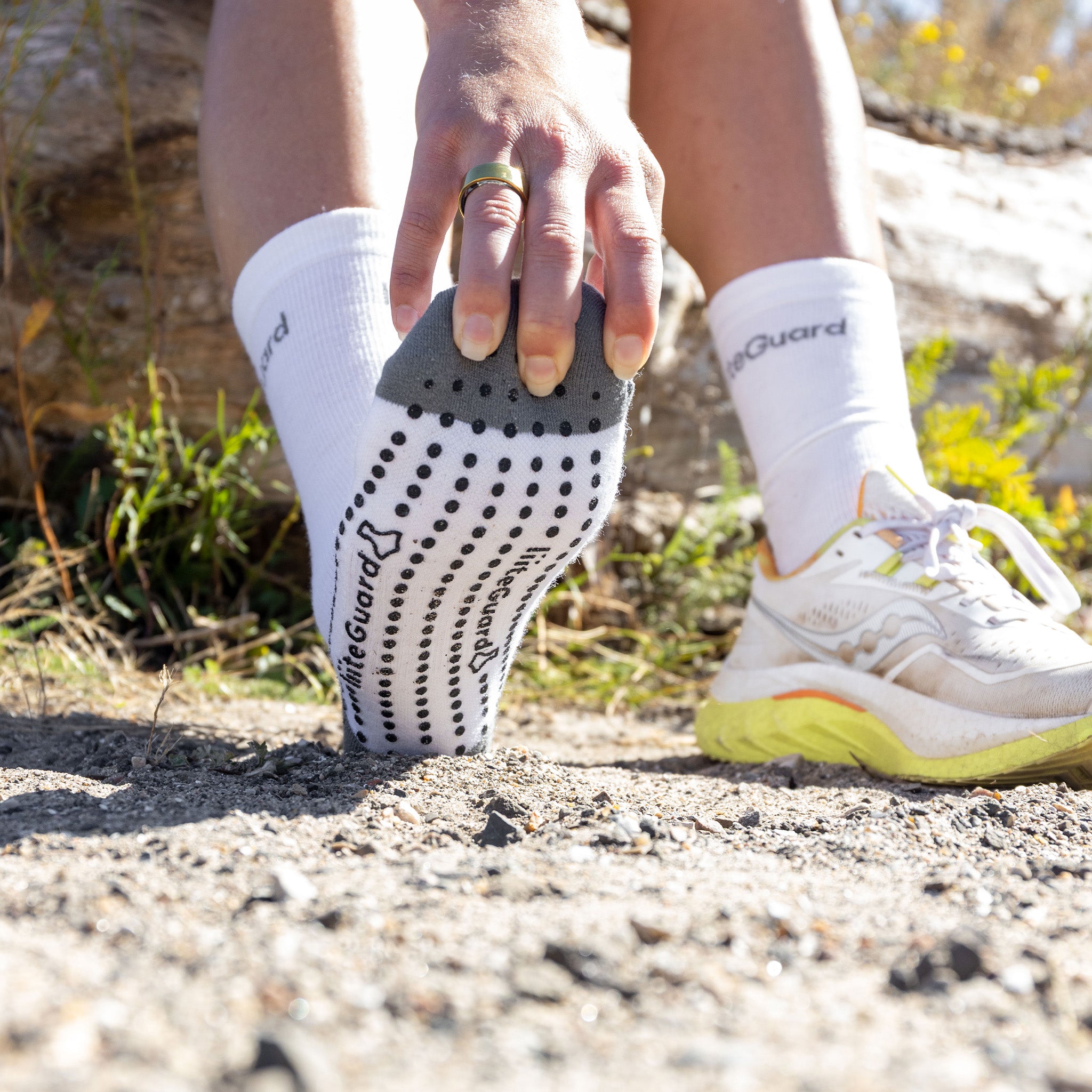 liiteGuard MERINO PRO-TECH SOCK Mellemlange strømper Off White