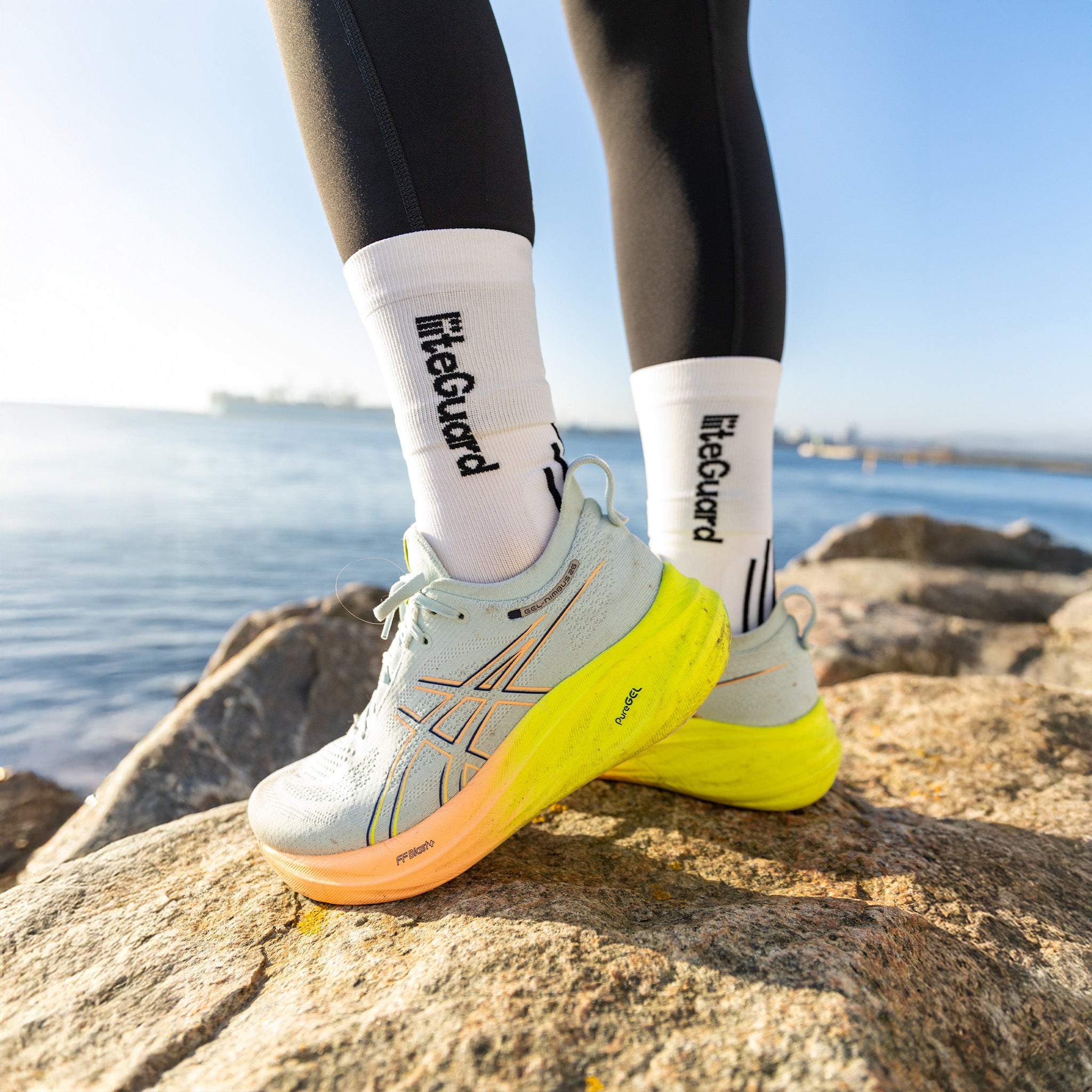 liiteGuard PRO-TECH LG SOCK Mellemlange strømper White