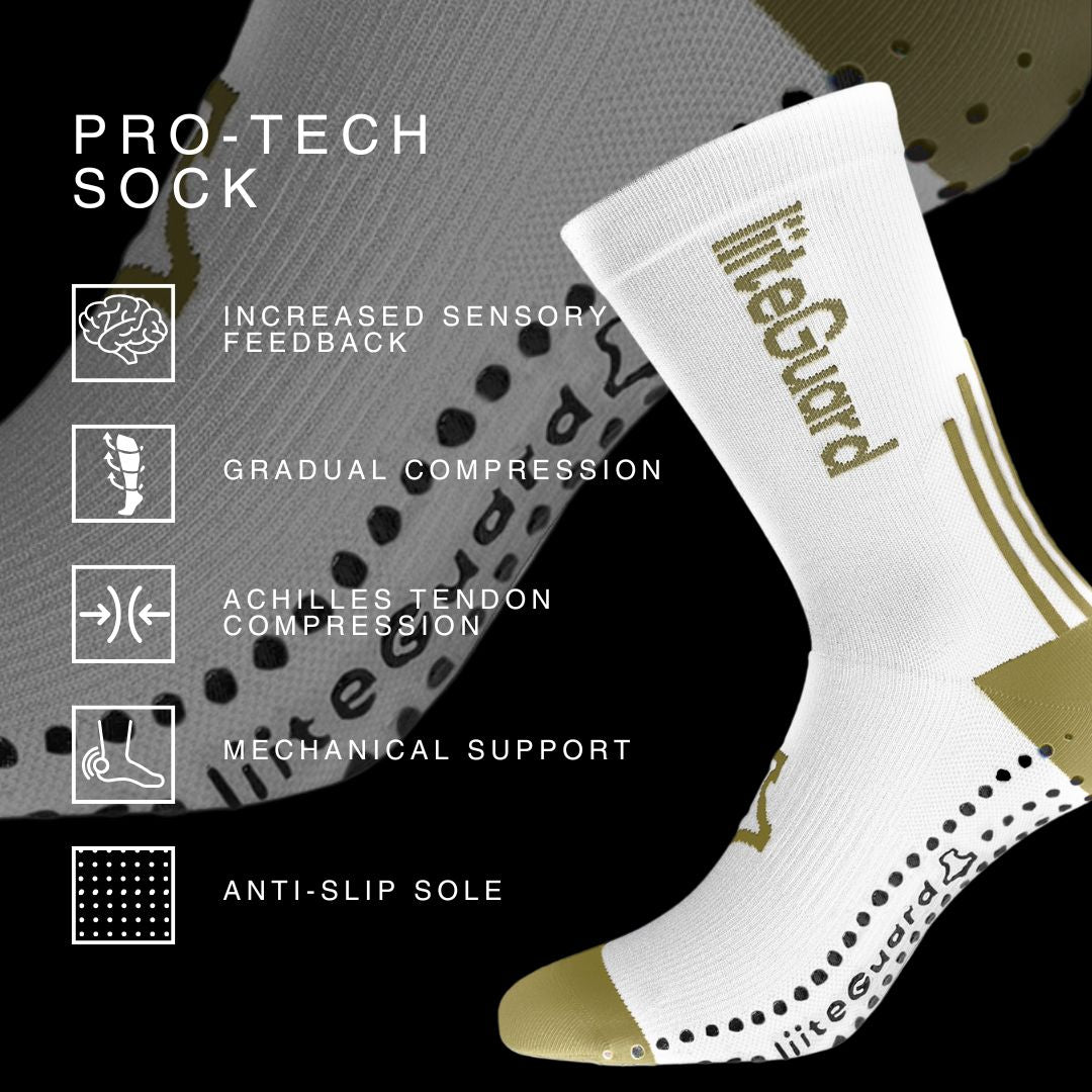 liiteGuard PRO-TECH LG SOCK Mellemlange strømper White/Dusty Green