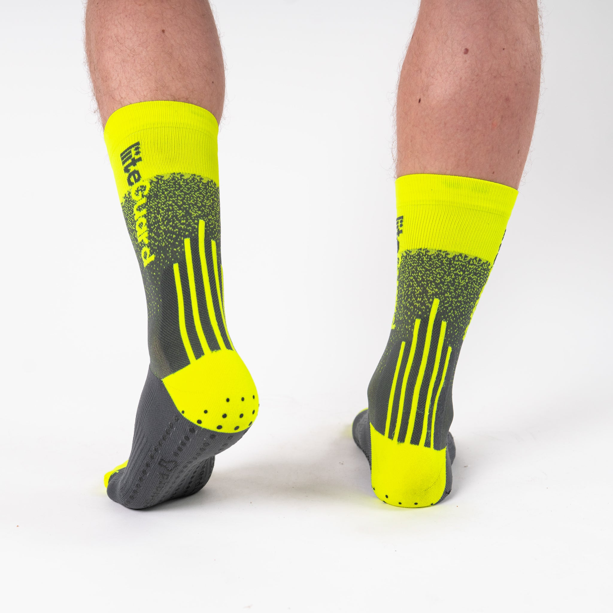 liiteGuard RACE PRO-TECH LG Mellemlange strømper Ebony/Neon Yellow