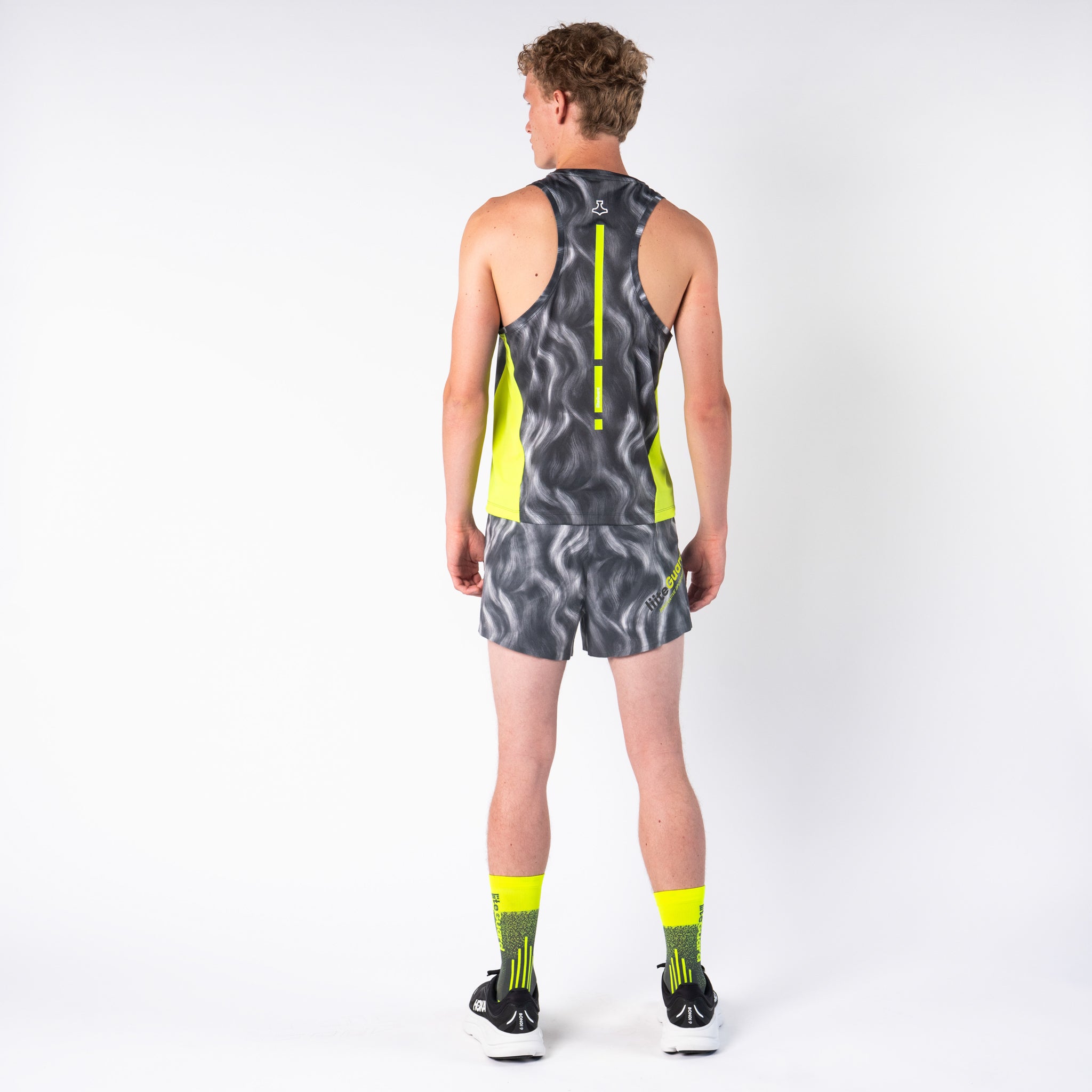liiteGuard RACE SPLIT SHORTS (MEN) Shorts Grey AOP