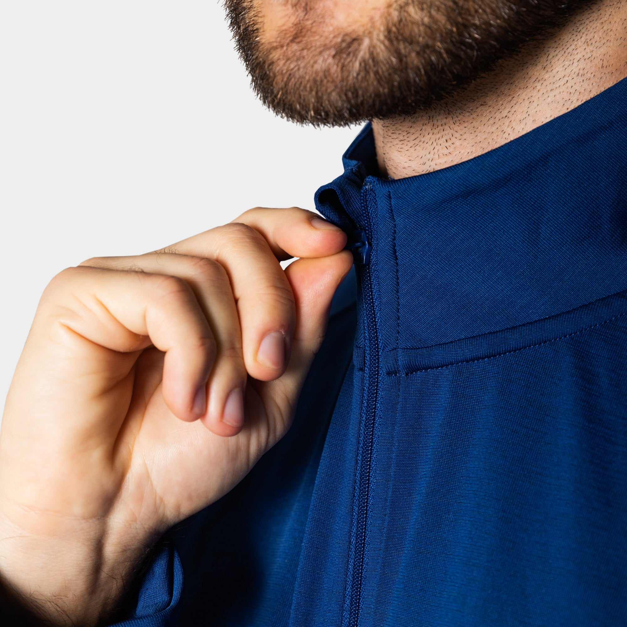 Liiteguard RE-LIITE 1/4 ZIP TRØJE (Herre) Zippers BLÅ