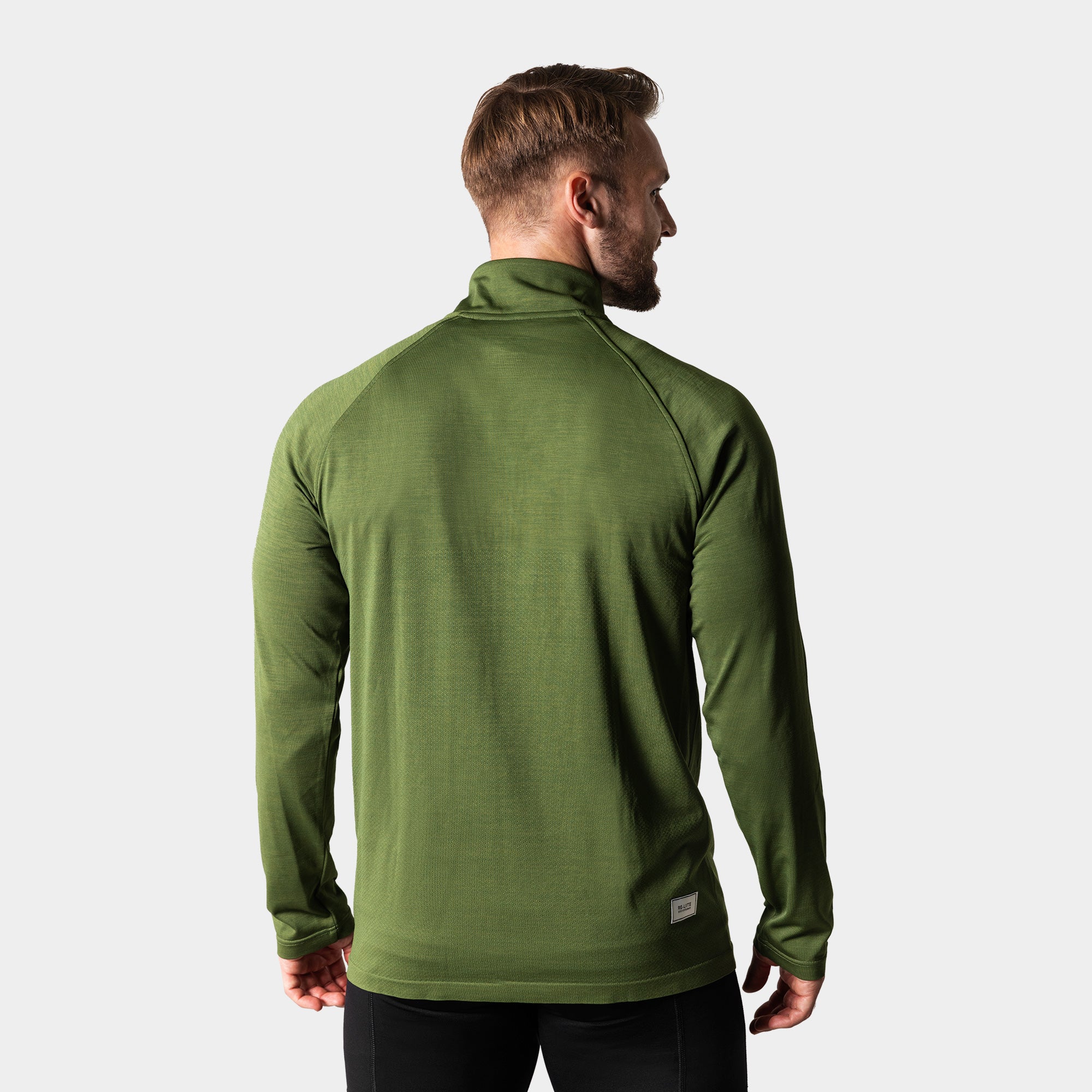 Liiteguard RE-LIITE 1/4 ZIP TRØJE (Herre) Zippers GRØN