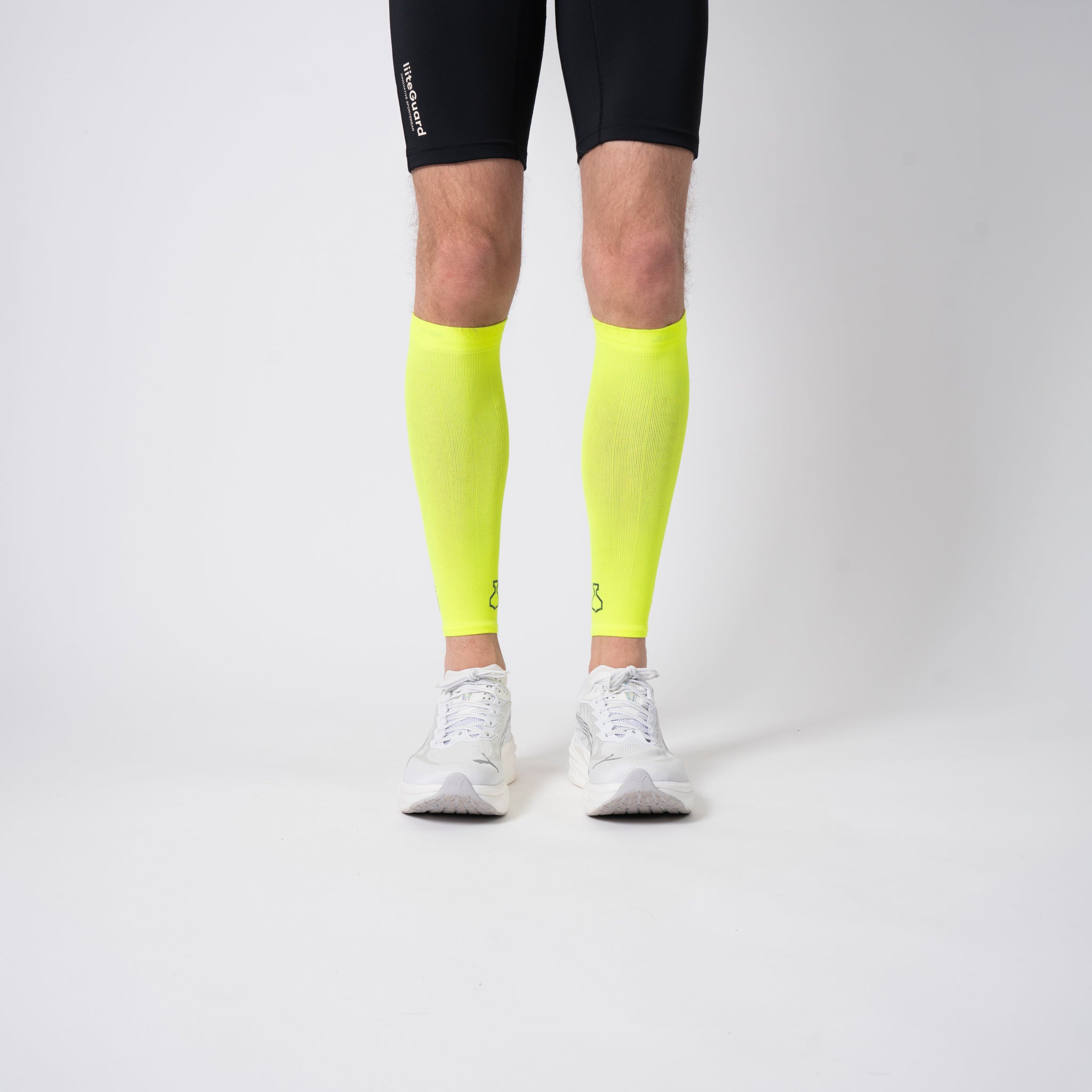 liiteGuard SHIN-TECH VISION COMPRESSION CALF SLEEVES Leg sleeve Neon Yellow