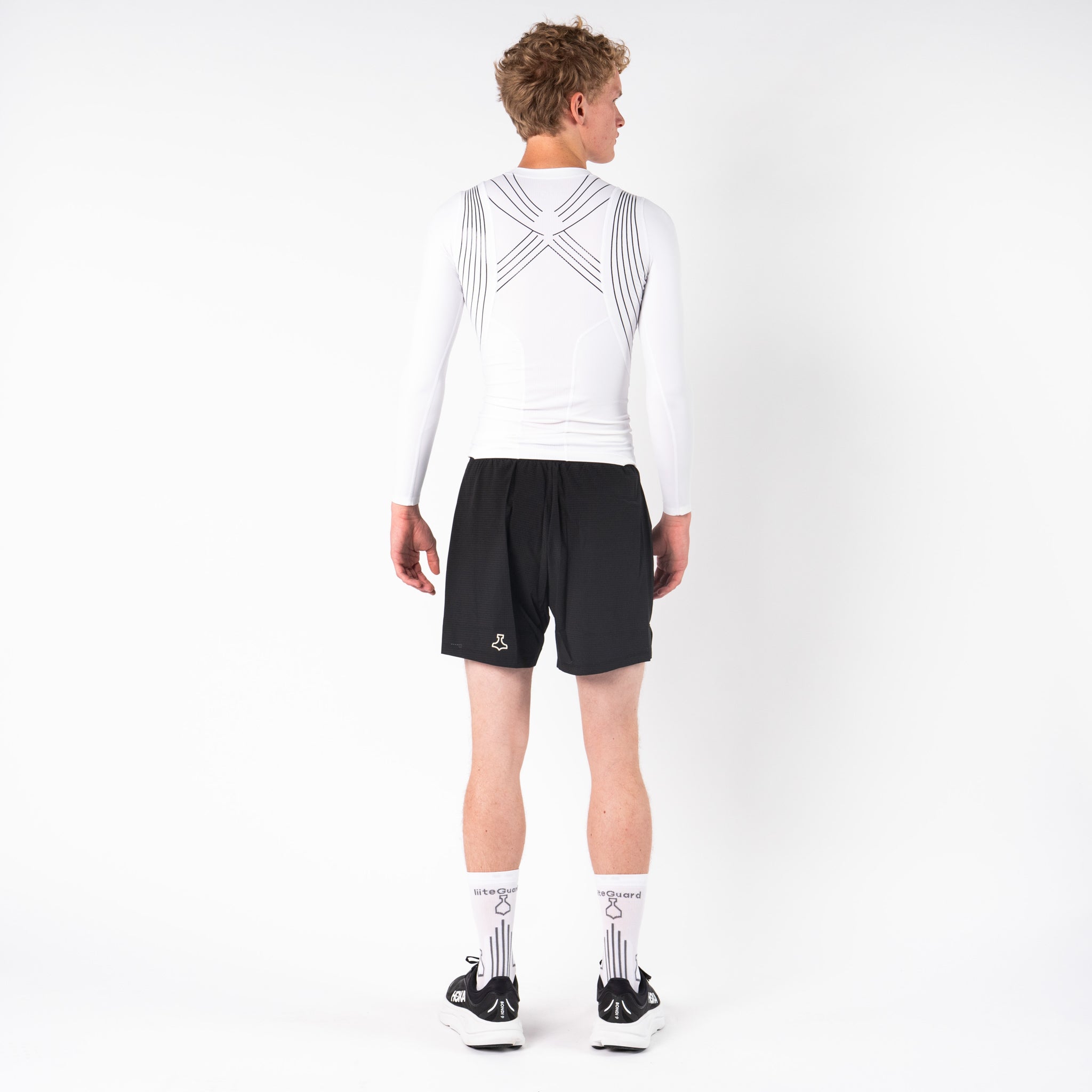liiteGuard SPINE-TECH BASELAYER LS (MEN) Baselayer White