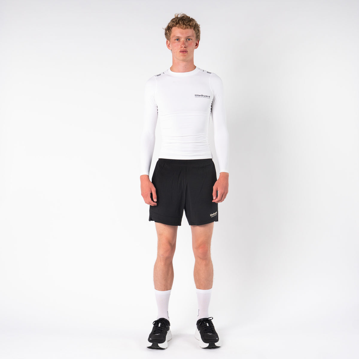 liiteGuard SPINE-TECH BASELAYER LS (MEN) Baselayer White