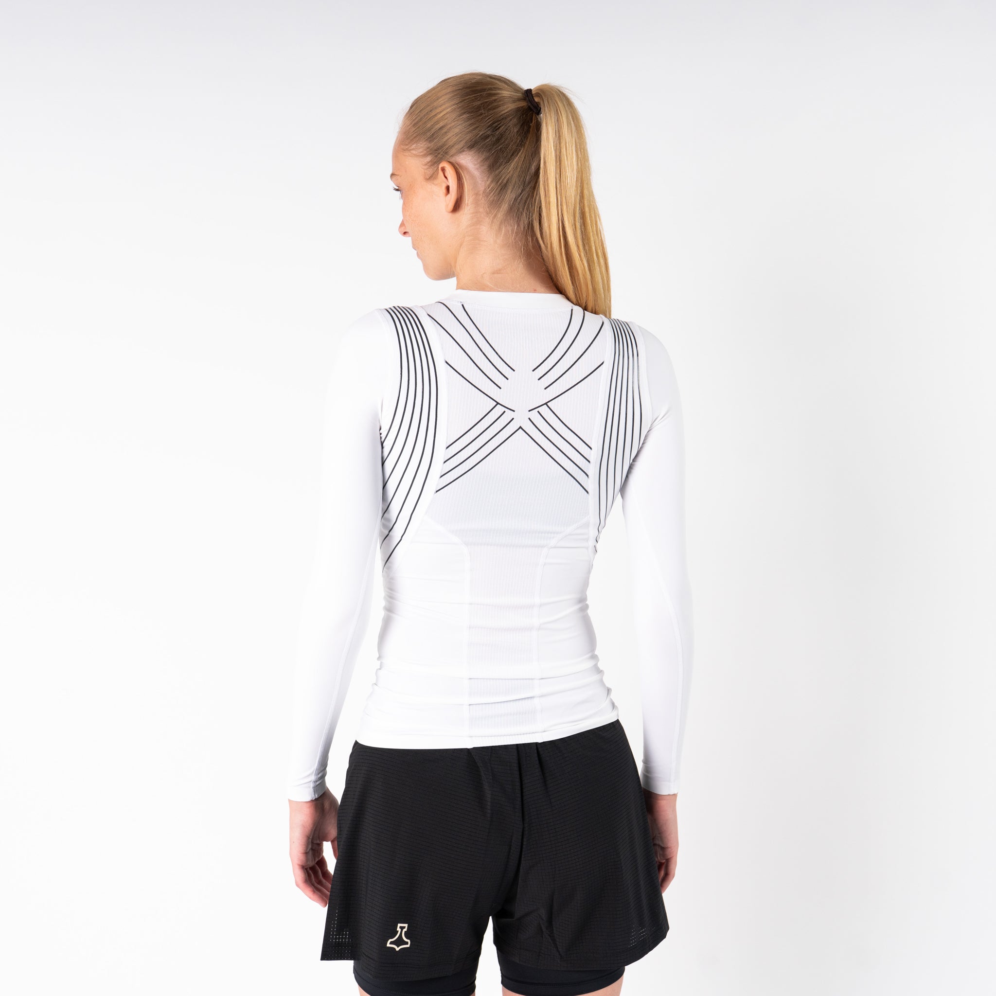 liiteGuard SPINE-TECH BASELAYER LS (WOMEN) Baselayer White