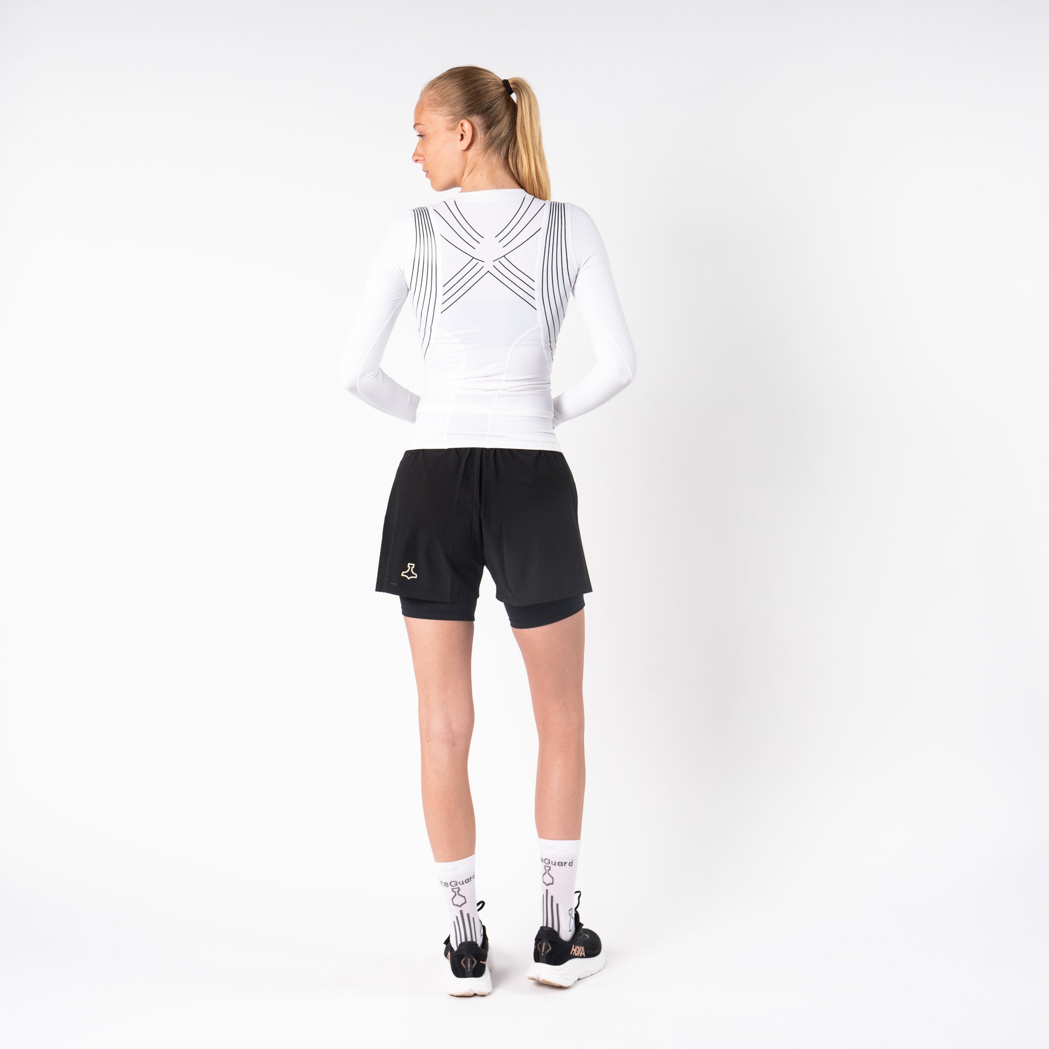 liiteGuard SPINE-TECH BASELAYER LS (WOMEN) Baselayer White