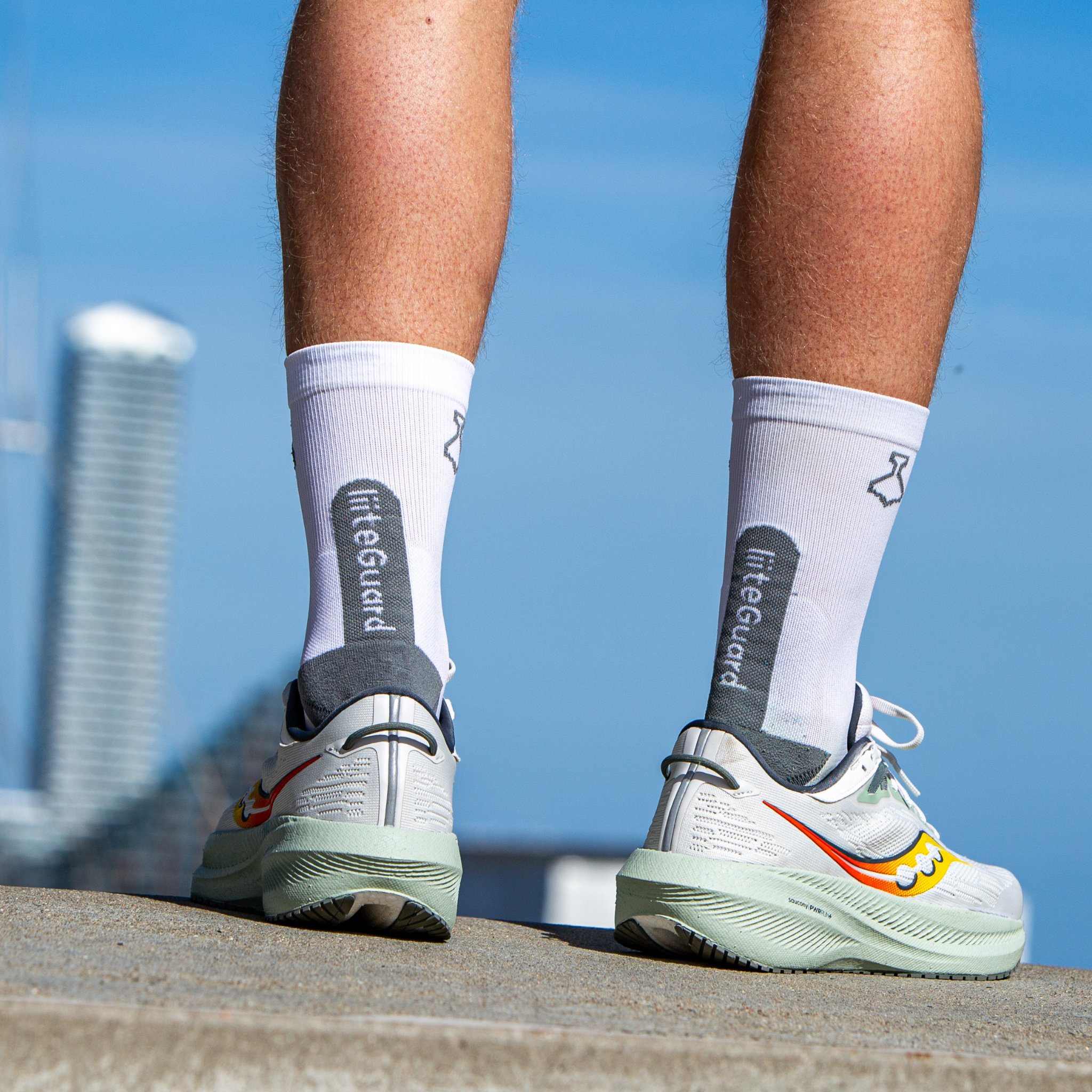 liiteGuard ULTRALIGHT SOCK Mellemlange strømper White