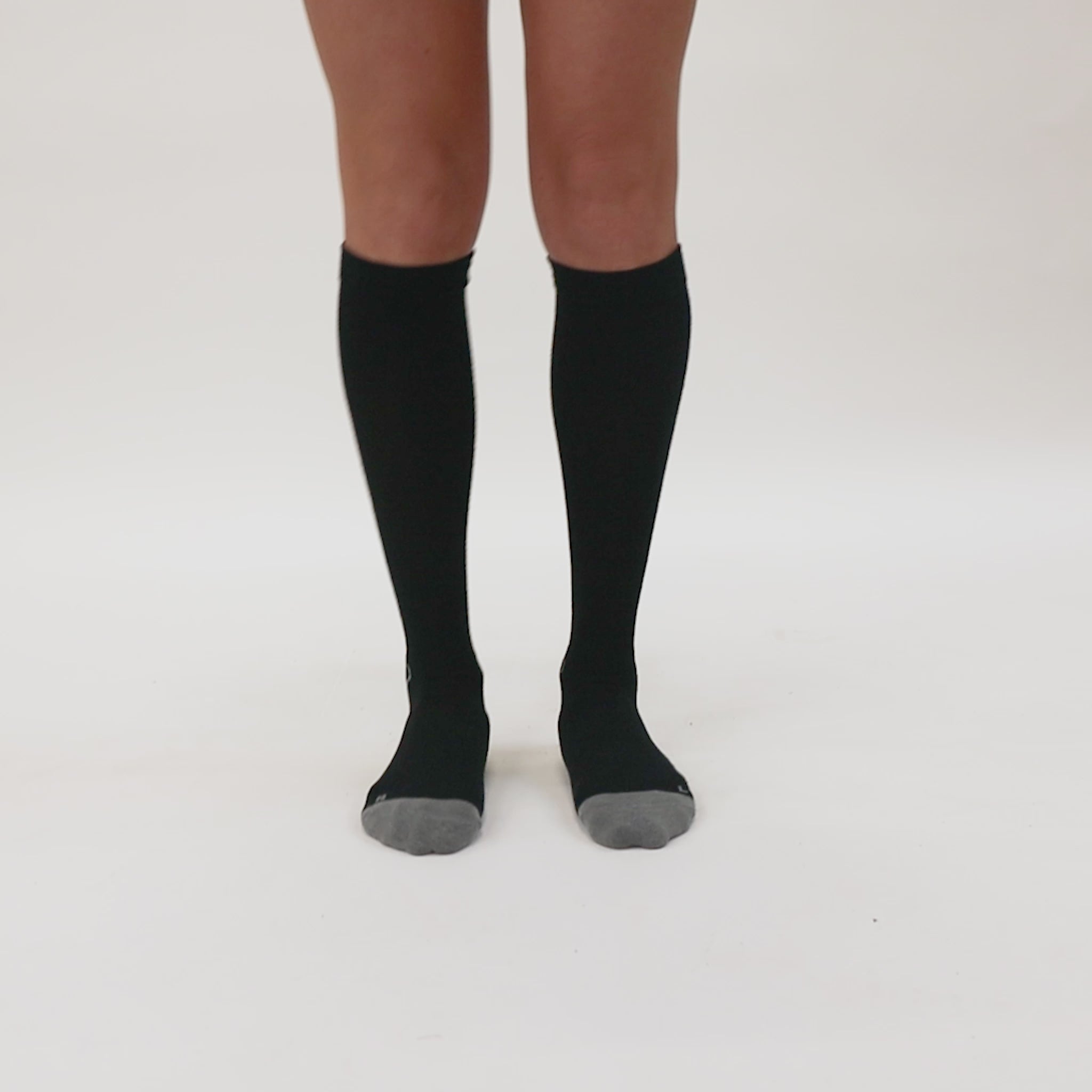 liiteGuard SHIN-TECH GRIP RUNNING SOCK Lange strømper Black