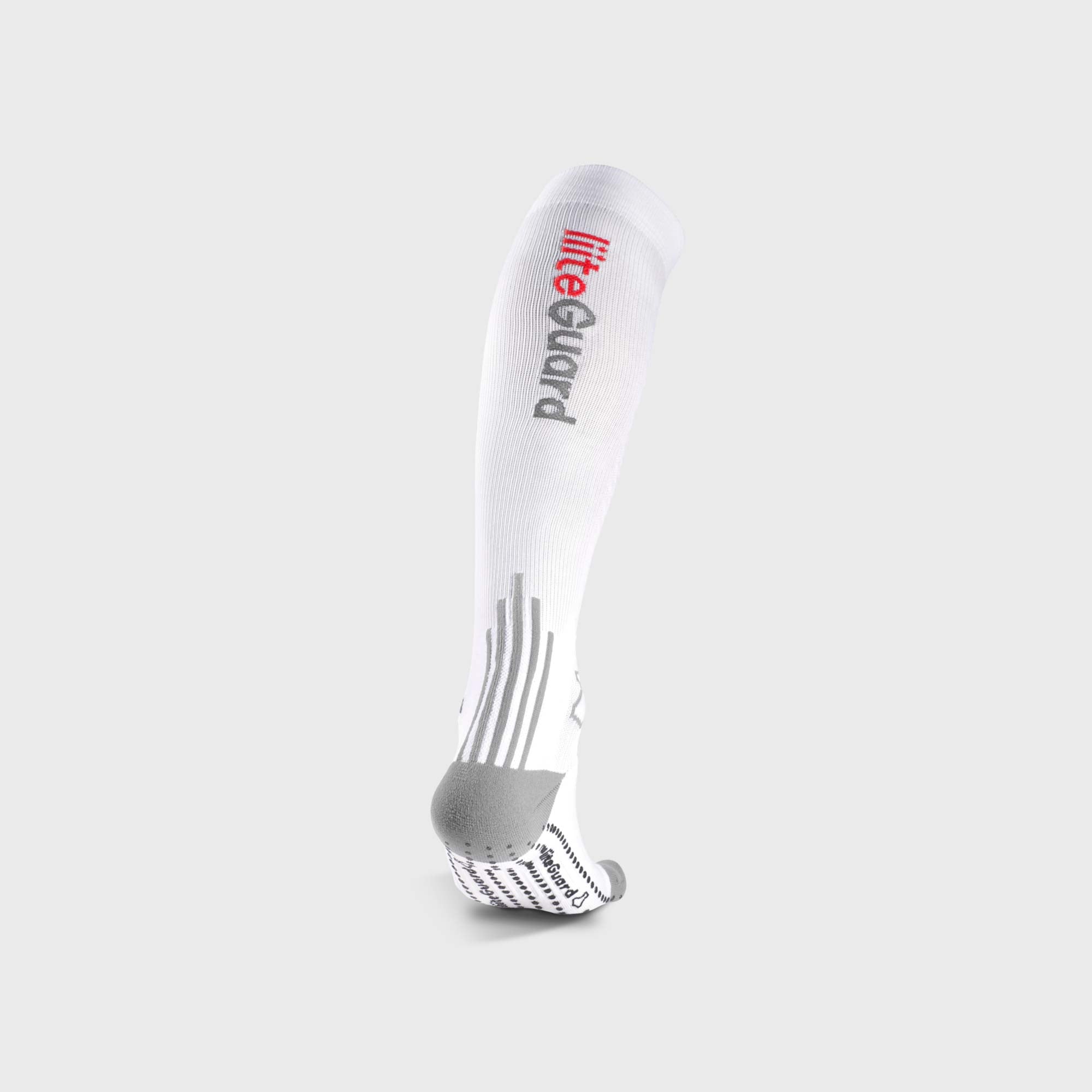 liiteGuard SHIN-TECH GRIP RUNNING SOCK Lange strømper White
