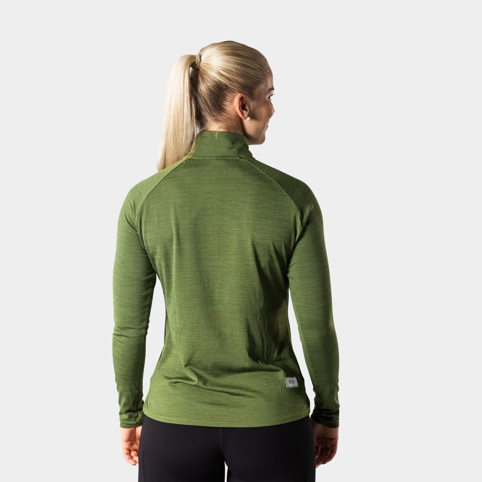 Liiteguard RE-LIITE 1/4 ZIP TRØJE (Dame) Zippers GRØN