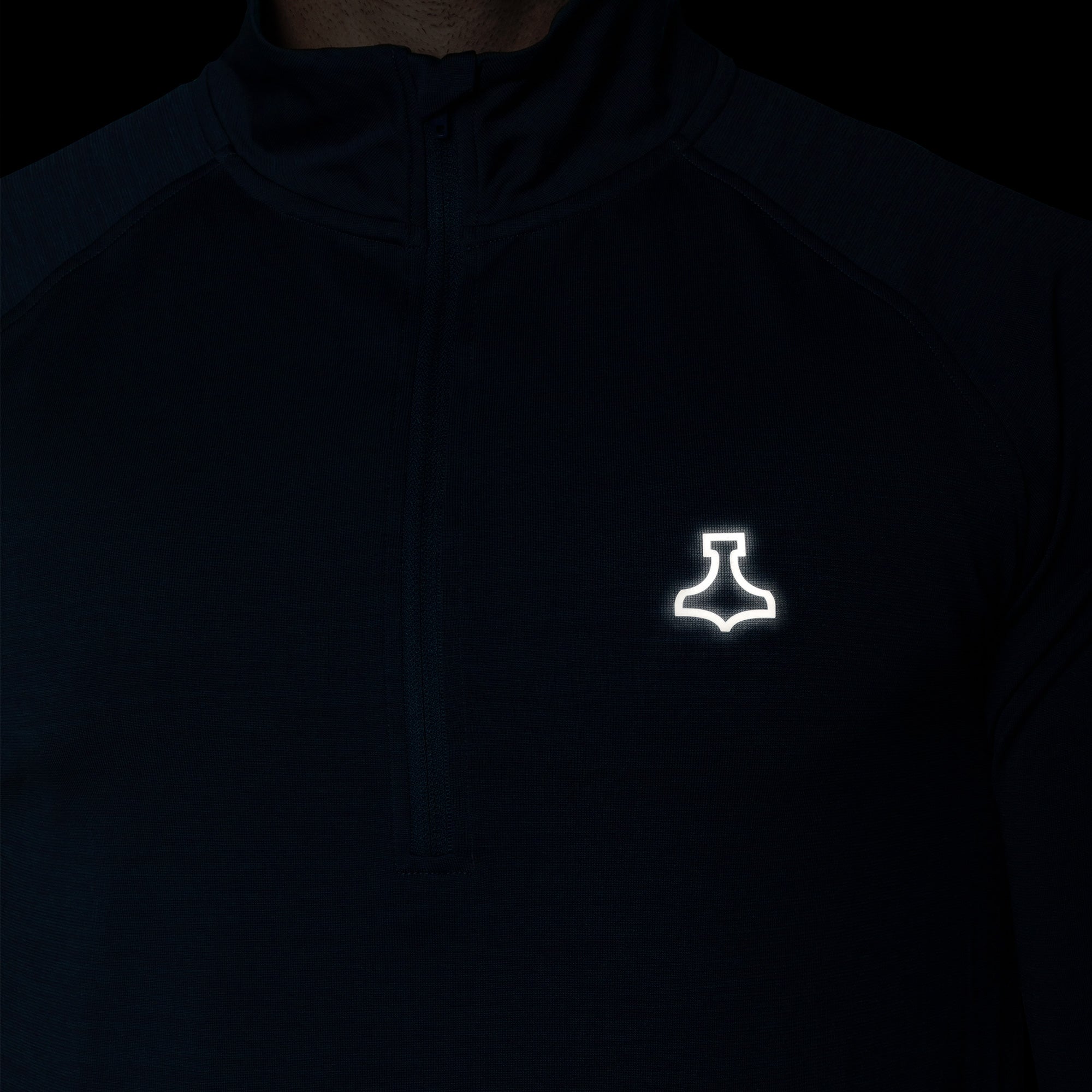 Liiteguard RE-LIITE 1/4 ZIP TRØJE (Herre) Zippers BLÅ
