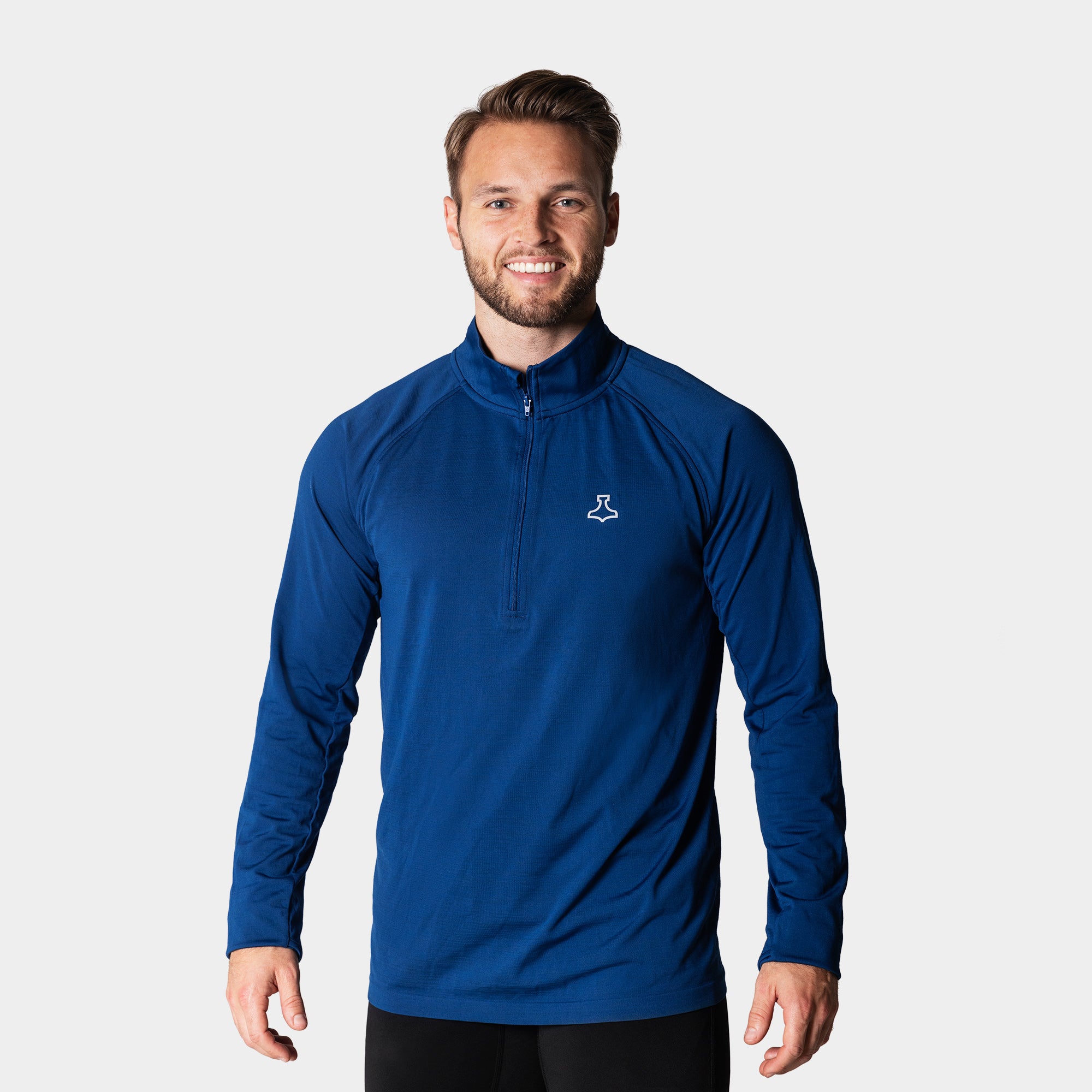 Liiteguard RE-LIITE 1/4 ZIP TRØJE (Herre) Zippers BLÅ
