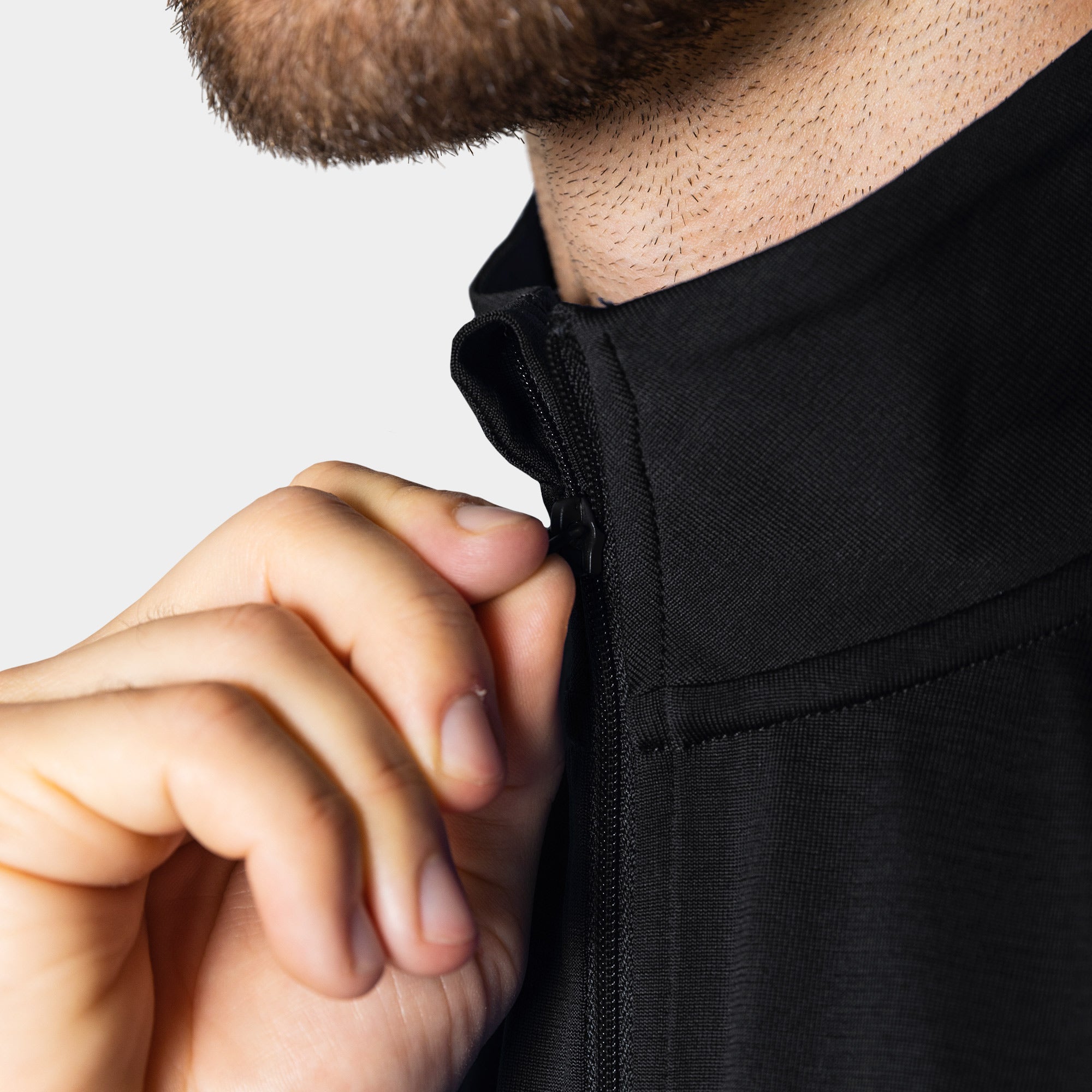 Liiteguard RE-LIITE 1/4 ZIP TRØJE (Herre) Zippers SORT