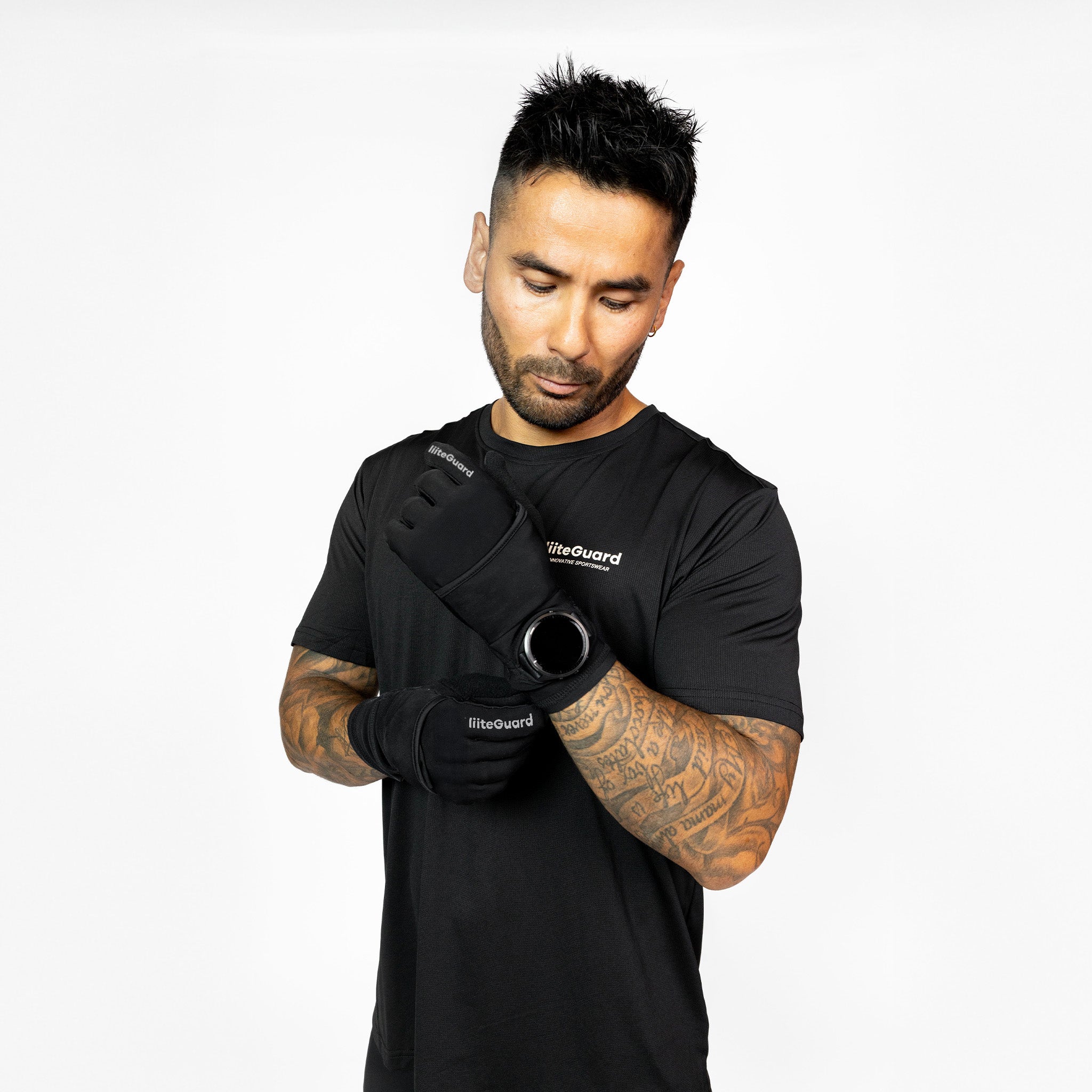 liiteGuard 2IN1 RUNNING GLOVE Accessories Black