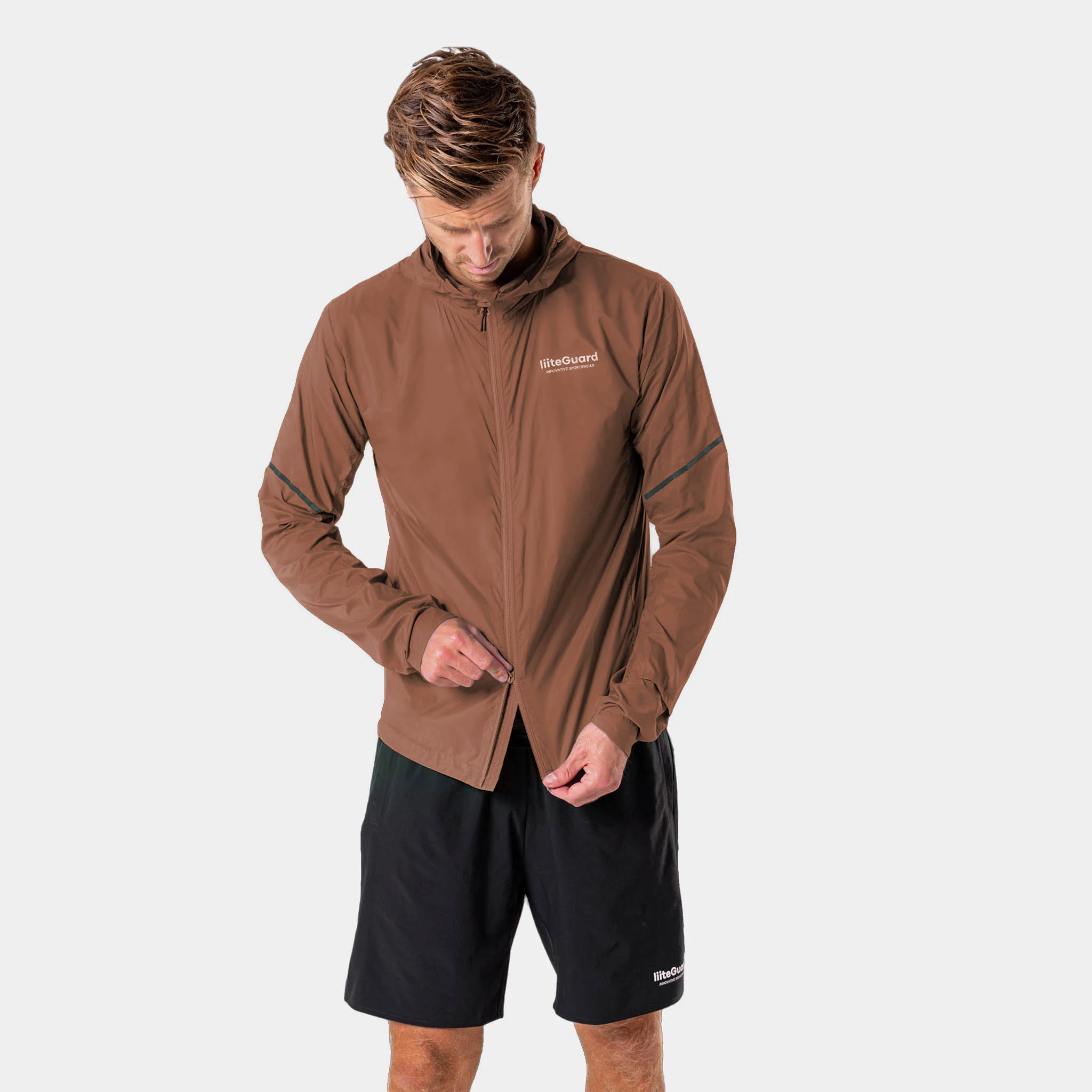 liiteGuard AERO-TECH WINDBREAKER (MEN) Top Cocoa Brown