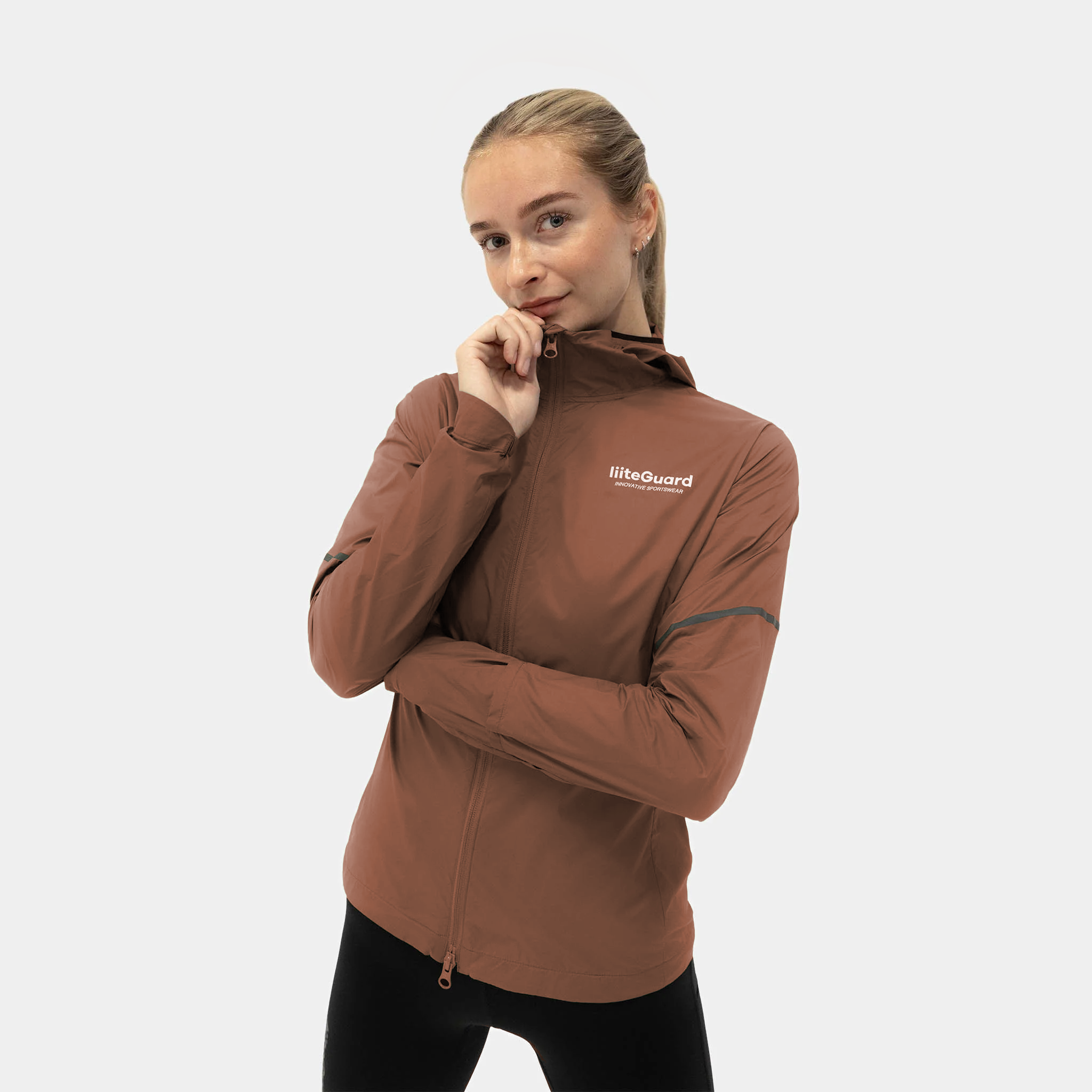 liiteGuard AERO-TECH WINDBREAKER (WOMEN) Top Cocoa Brown