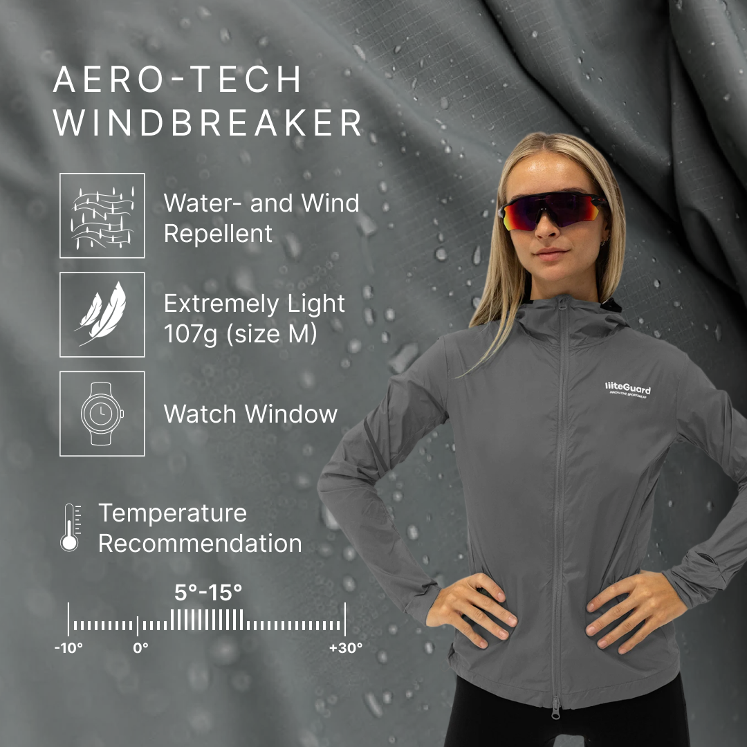liiteGuard AERO-TECH WINDBREAKER (WOMEN) Top Dark shade