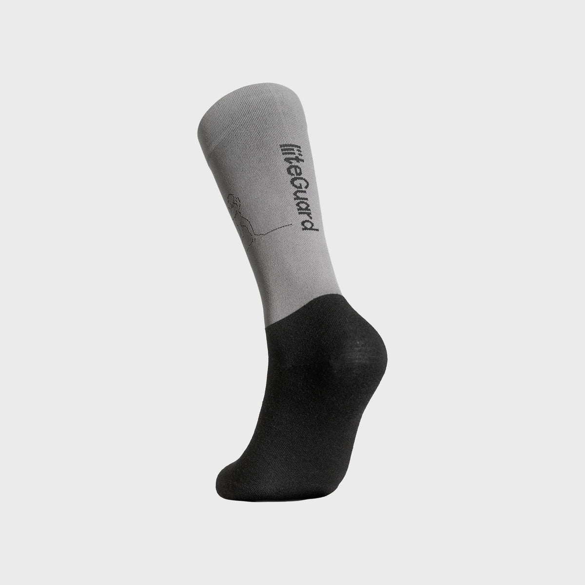 liiteGuard EVERYDAY MERINO SOCK Mellemlange strømper Black/Grey