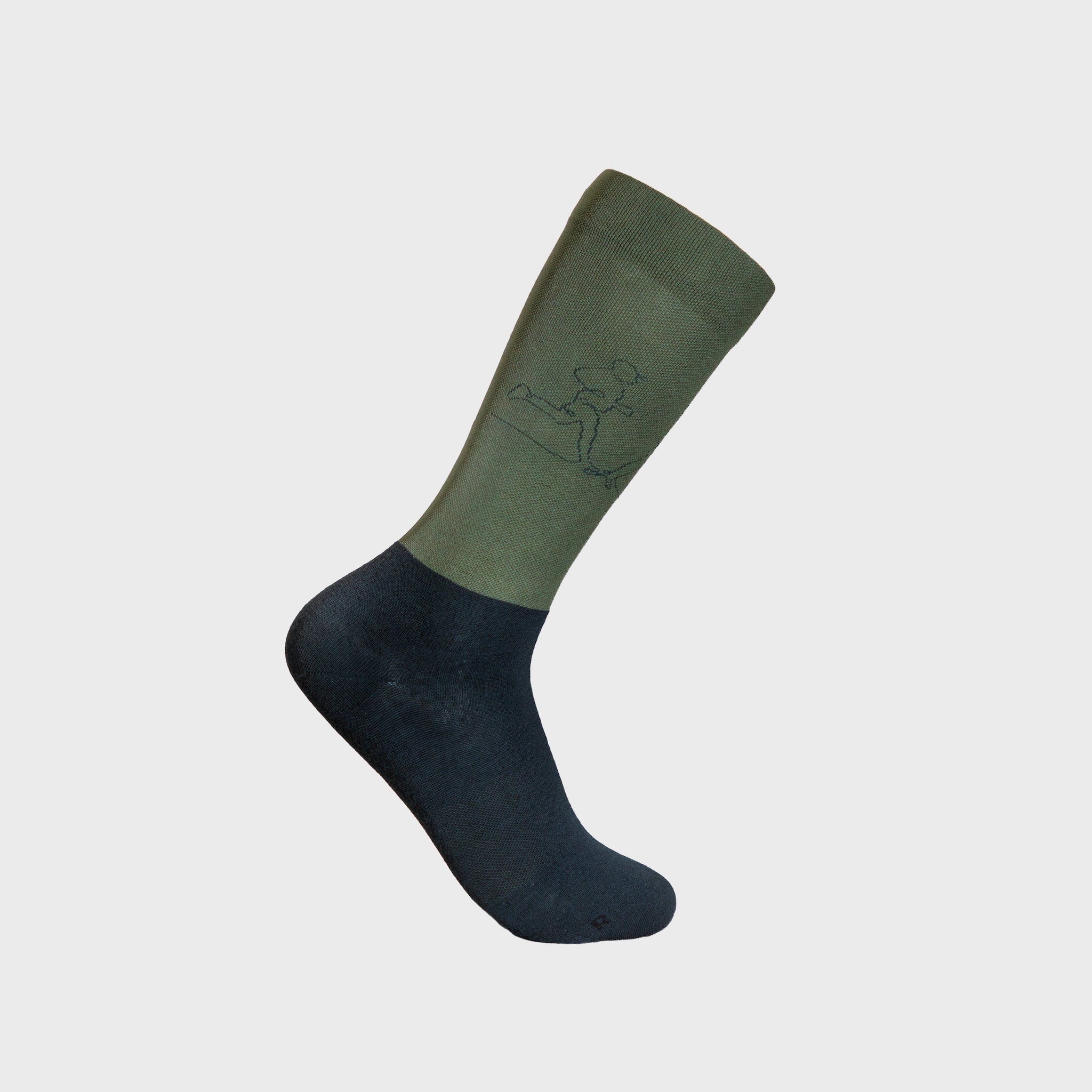 liiteGuard EVERYDAY MERINO SOCK Mellemlange strømper Dark Green/Green