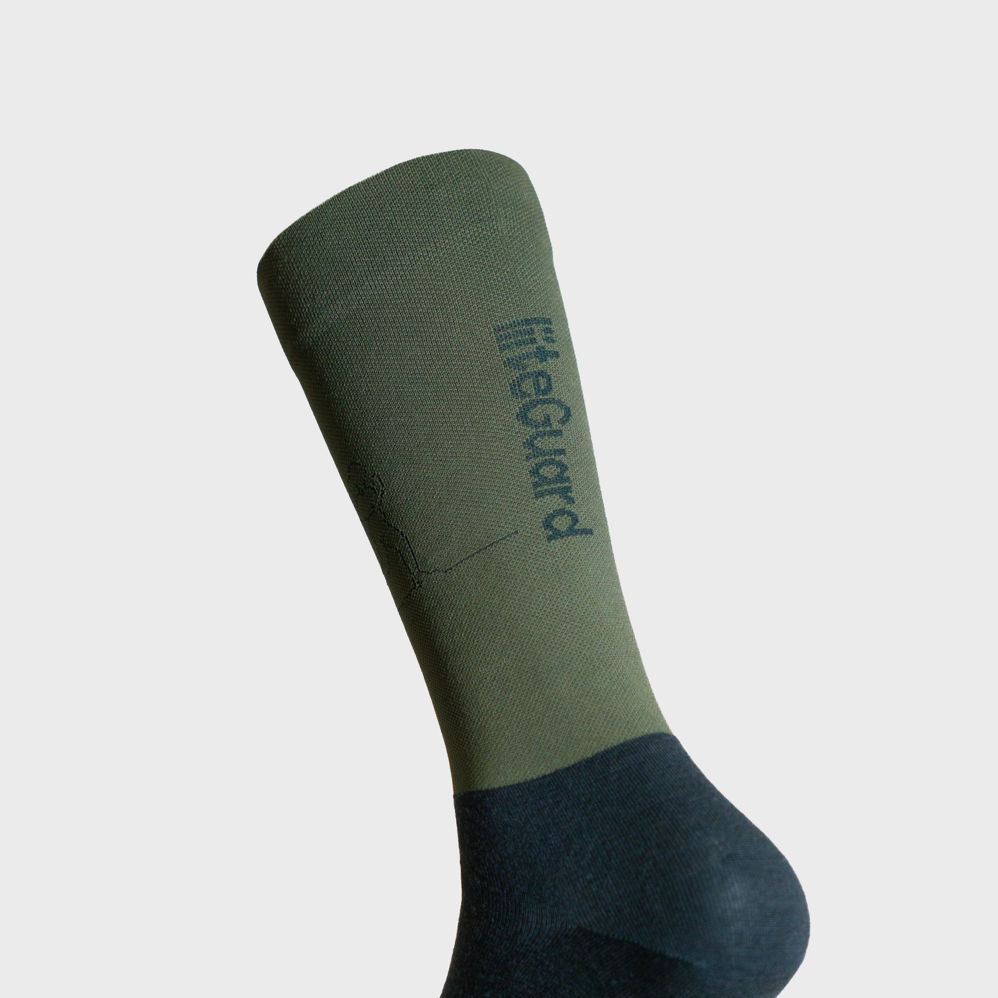 liiteGuard EVERYDAY MERINO SOCK Mellemlange strømper Dark Green/Green