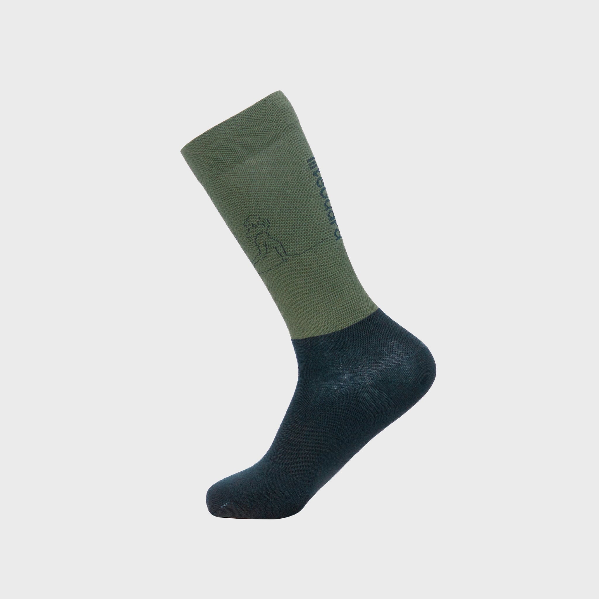 liiteGuard EVERYDAY MERINO SOCK Mellemlange strømper Dark Green/Green