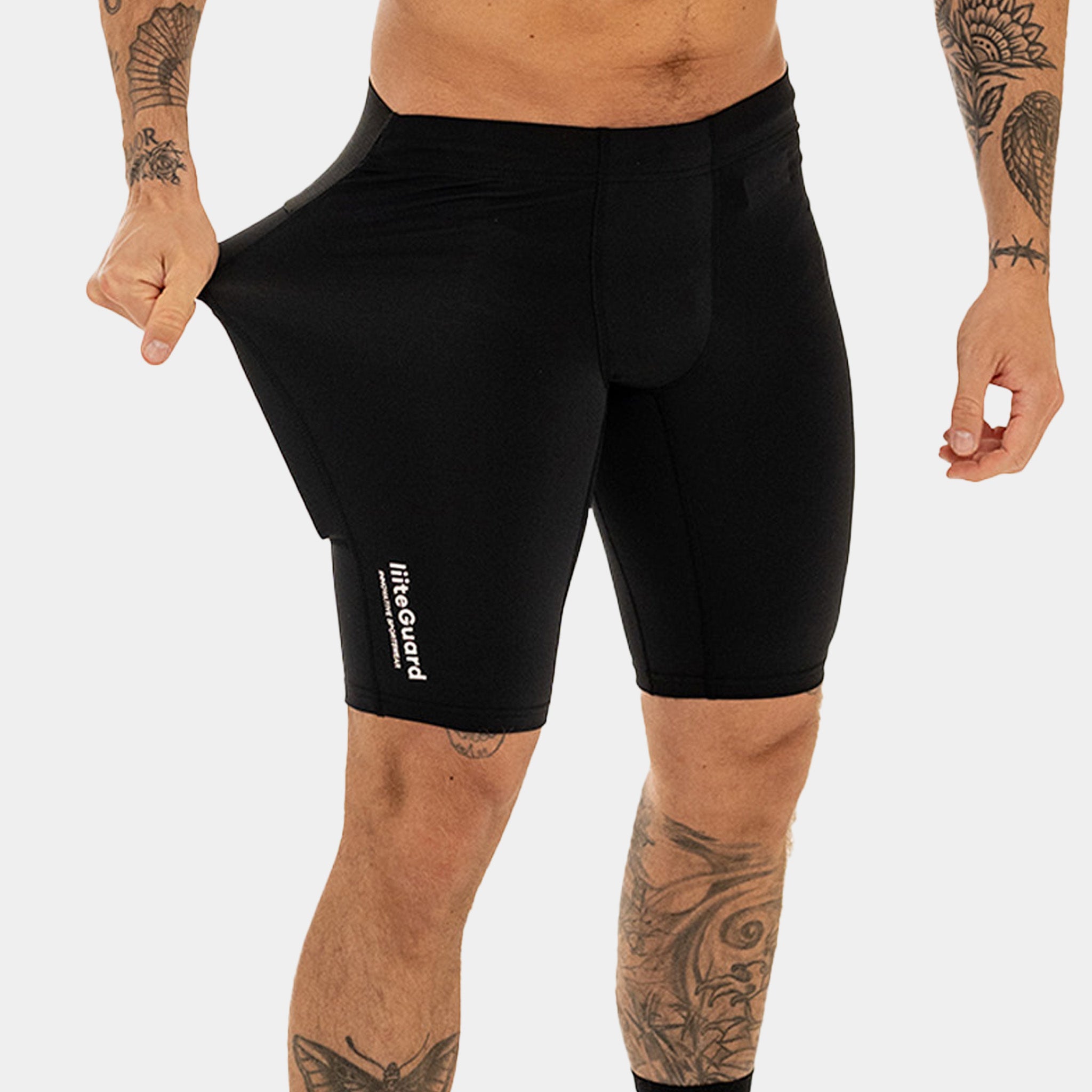 liiteGuard GLU-TECH SHORT TIGHTS (MEN) Short tights Black