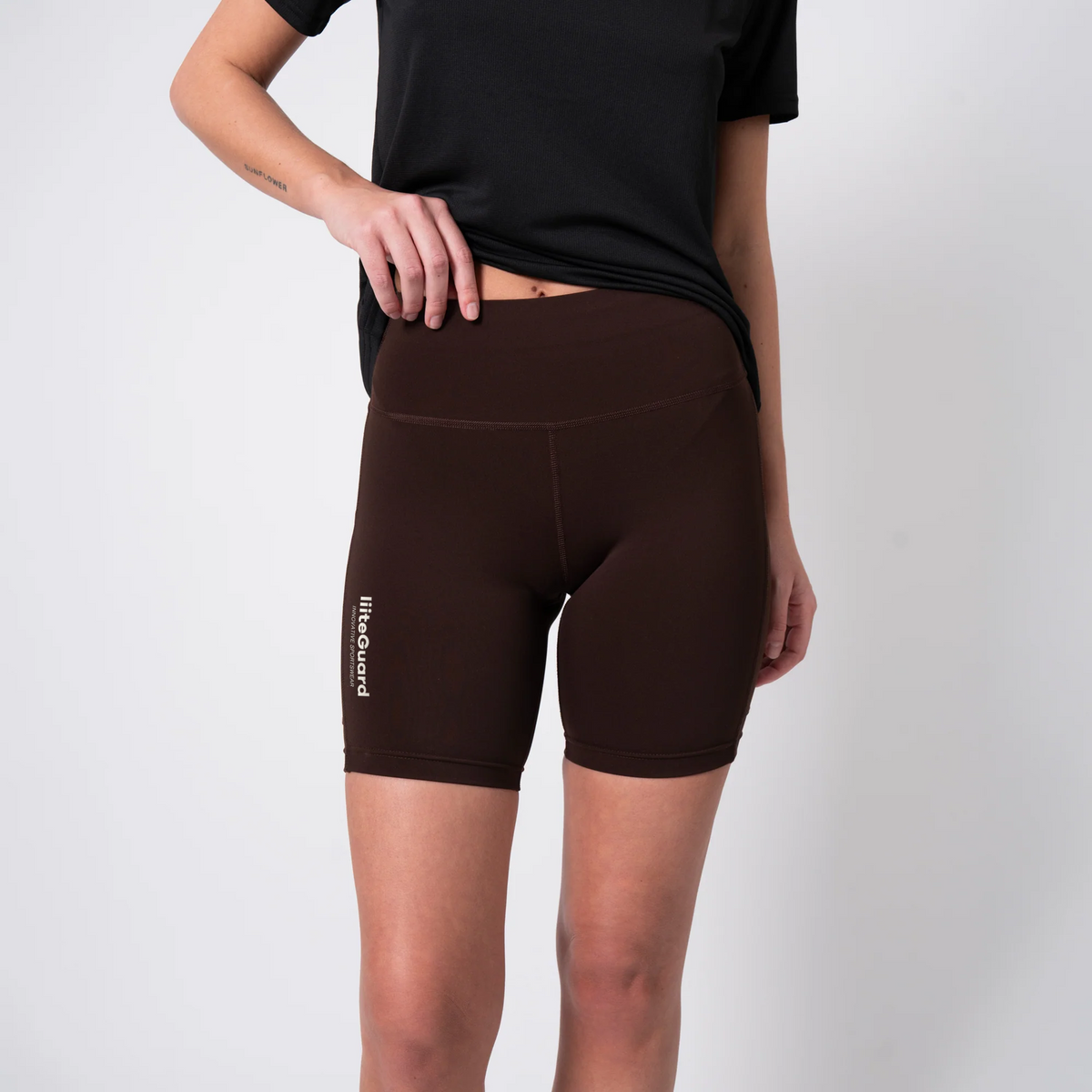 liiteGuard GLU-TECH TRAINING SHORT TIGHTS (WOMEN) Short tights Coffee Bean