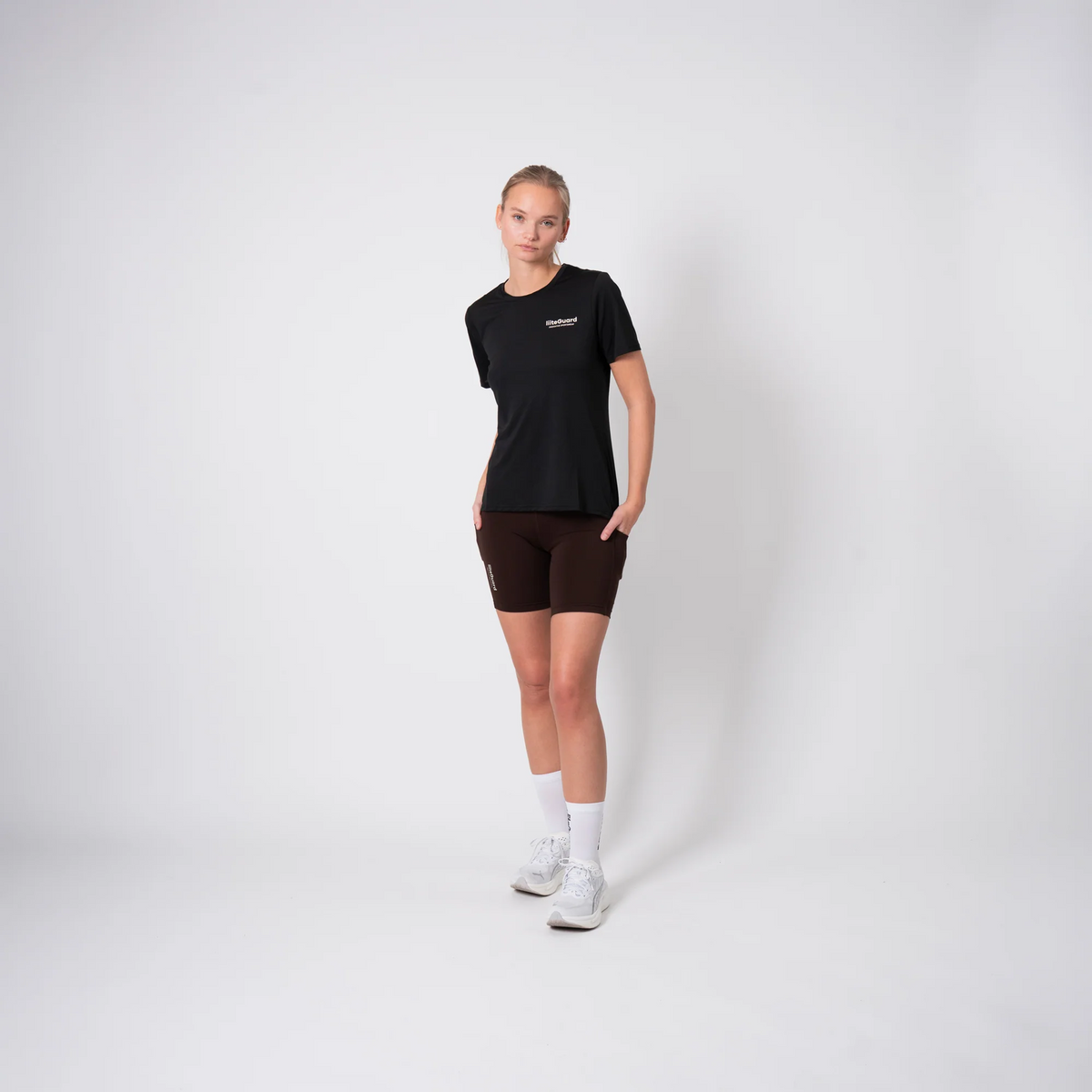 liiteGuard GLU-TECH TRAINING SHORT TIGHTS (WOMEN) Short tights Coffee Bean