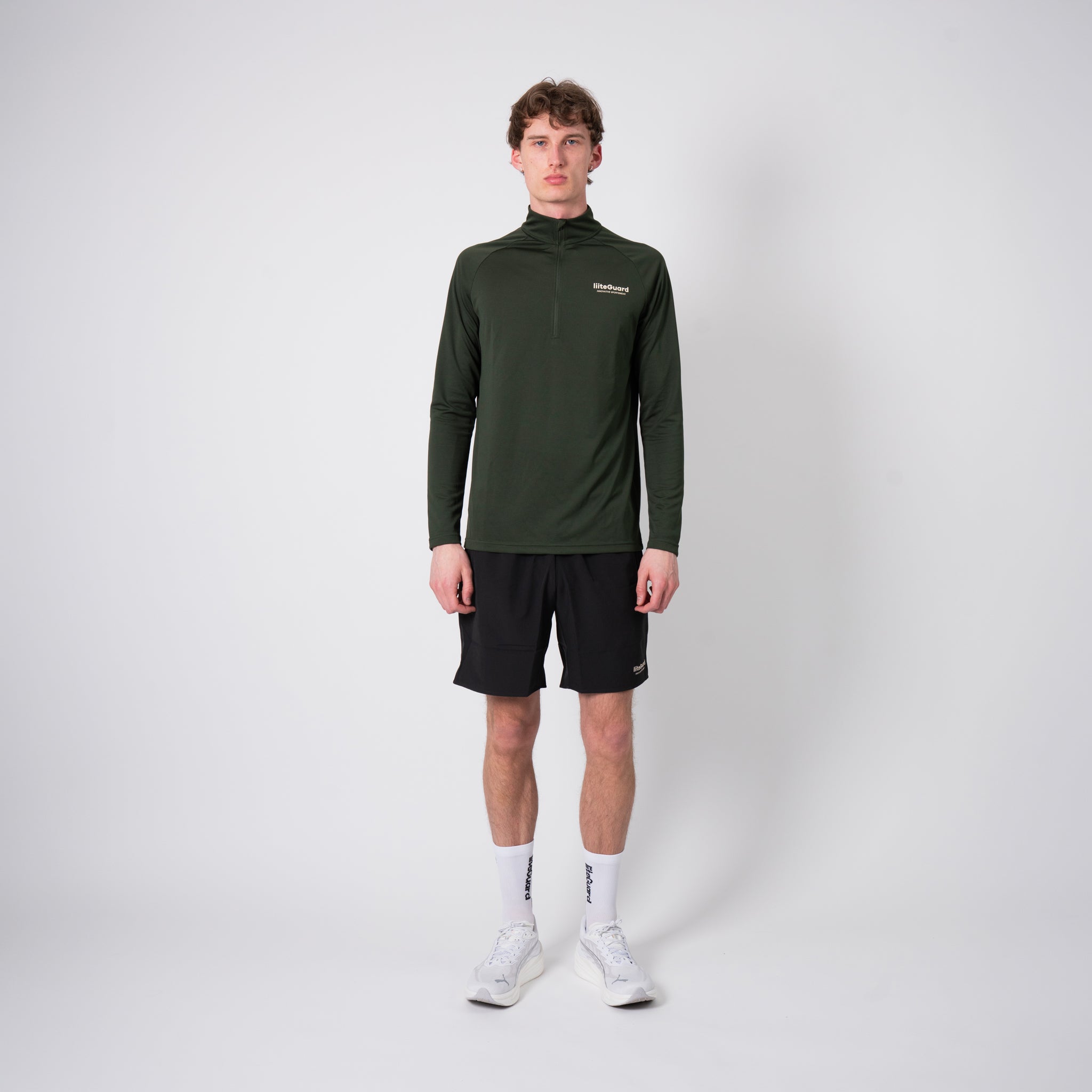 liiteGuard GROUND-TECH 1/4 ZIP SHIRT (MEN) Zippers Army green
