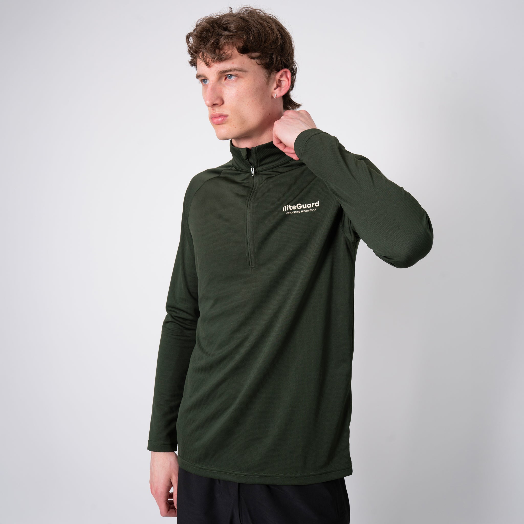 liiteGuard GROUND-TECH 1/4 ZIP SHIRT (MEN) Zippers Army green