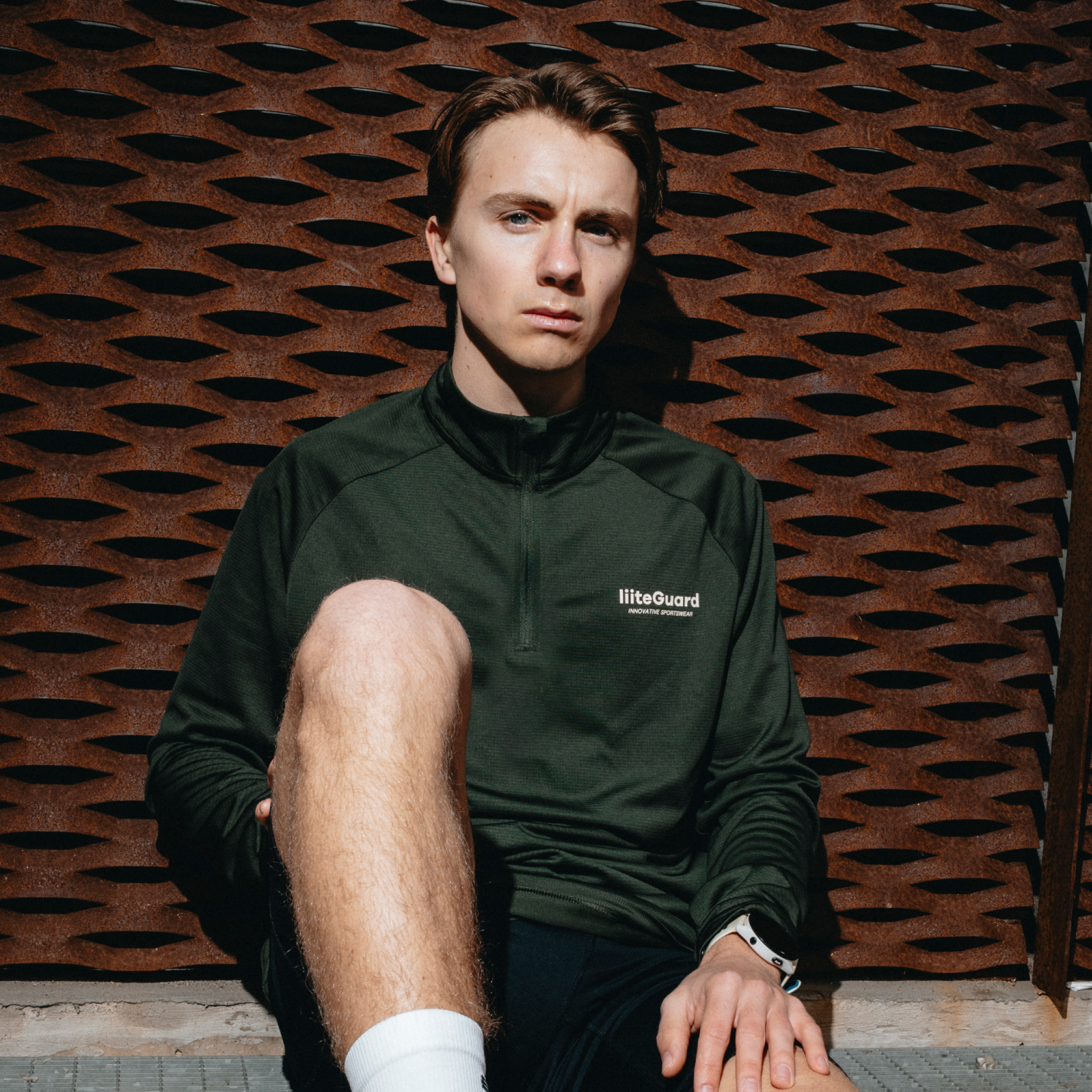 liiteGuard GROUND-TECH 1/4 ZIP SHIRT (MEN) Zippers Army green