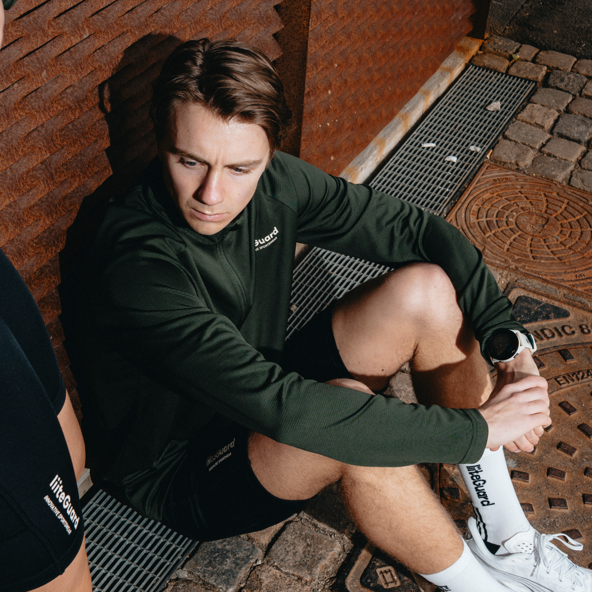 liiteGuard GROUND-TECH 1/4 ZIP SHIRT (MEN) Zippers Army green