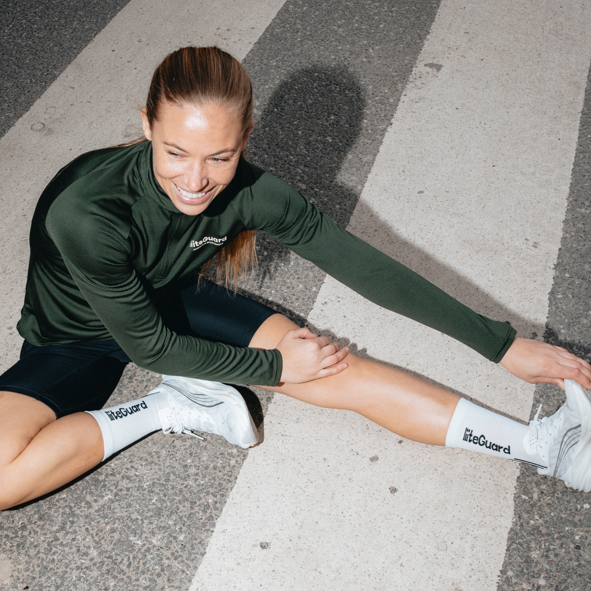 liiteGuard GROUND-TECH 1/4 ZIP SHIRT (WOMEN) Zippers Army green