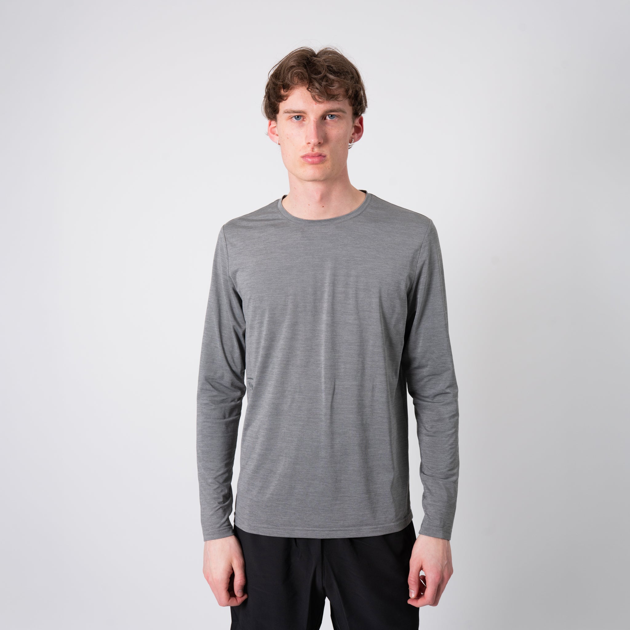 liiteGuard GROUND-TECH LIGHT LS T-SHIRT (MEN) T-shirts Grey Melange
