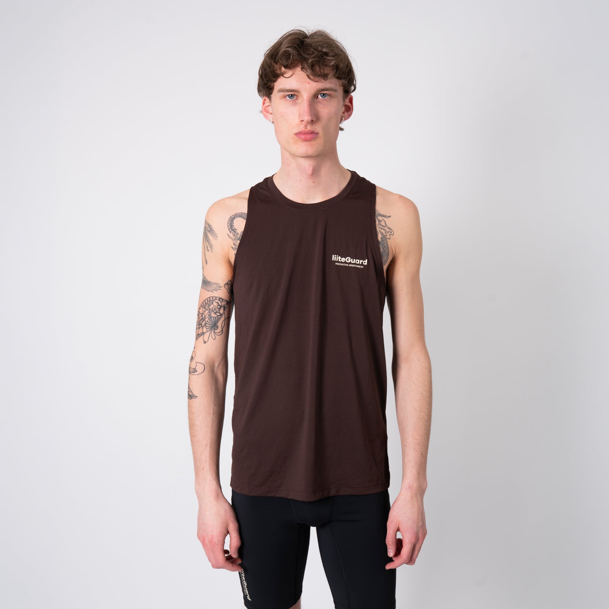 liiteGuard GROUND-TECH SINGLET (MEN) Singlet Coffee Bean