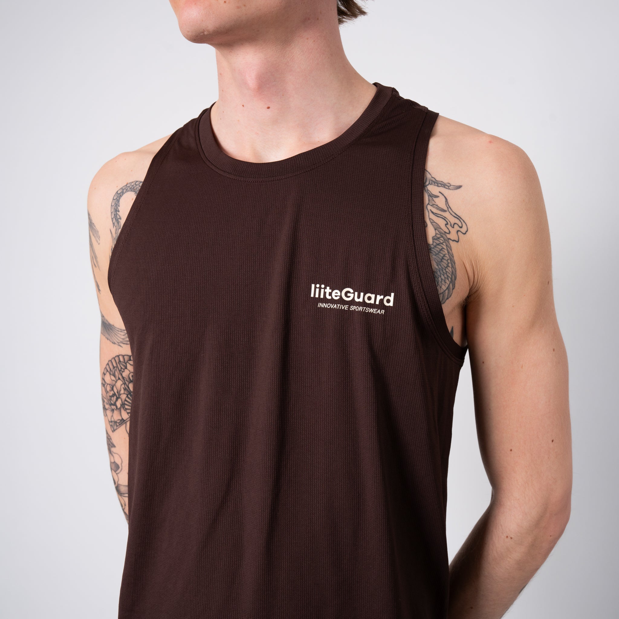 liiteGuard GROUND-TECH SINGLET (MEN) Singlet Coffee Bean
