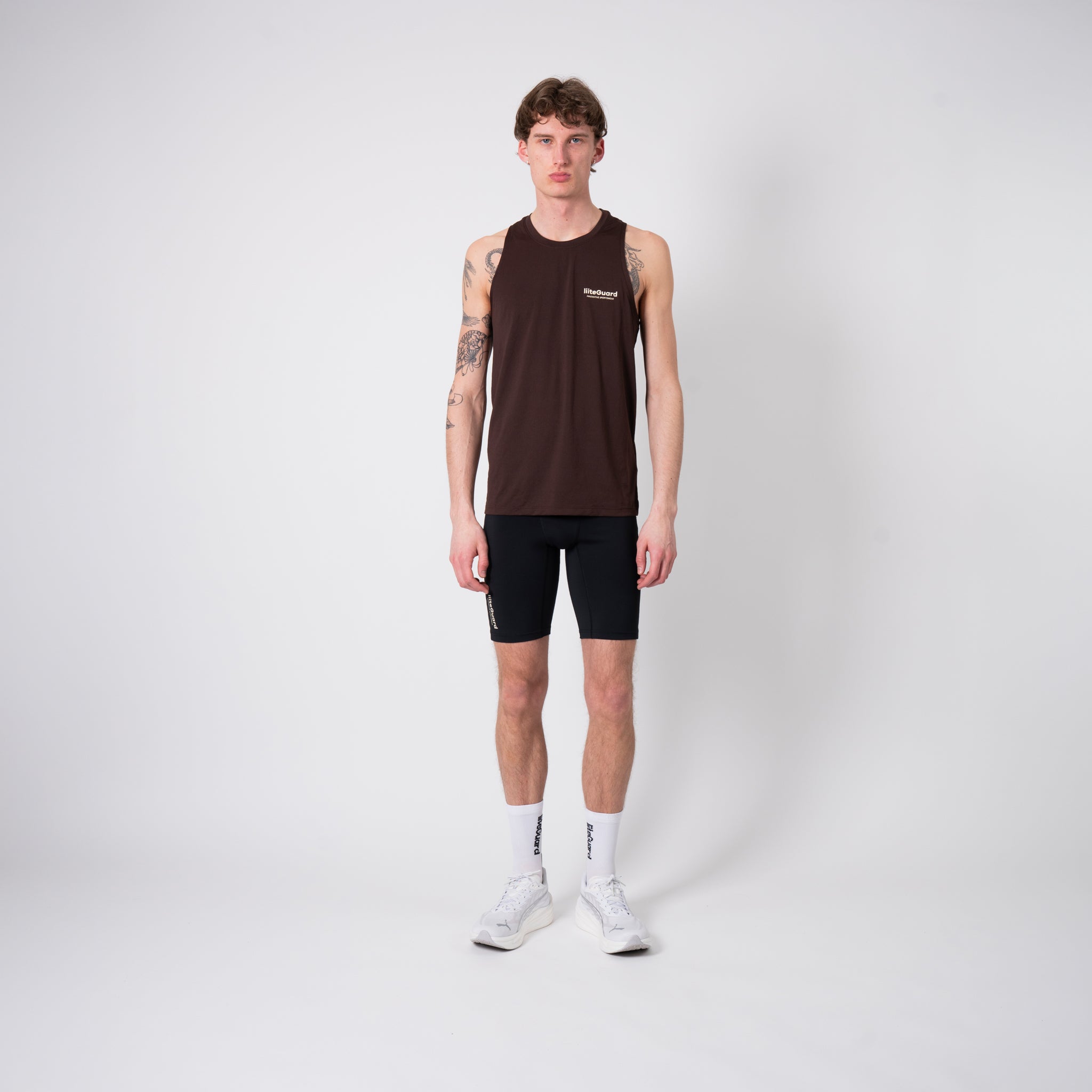 liiteGuard GROUND-TECH SINGLET (MEN) Singlet Coffee Bean