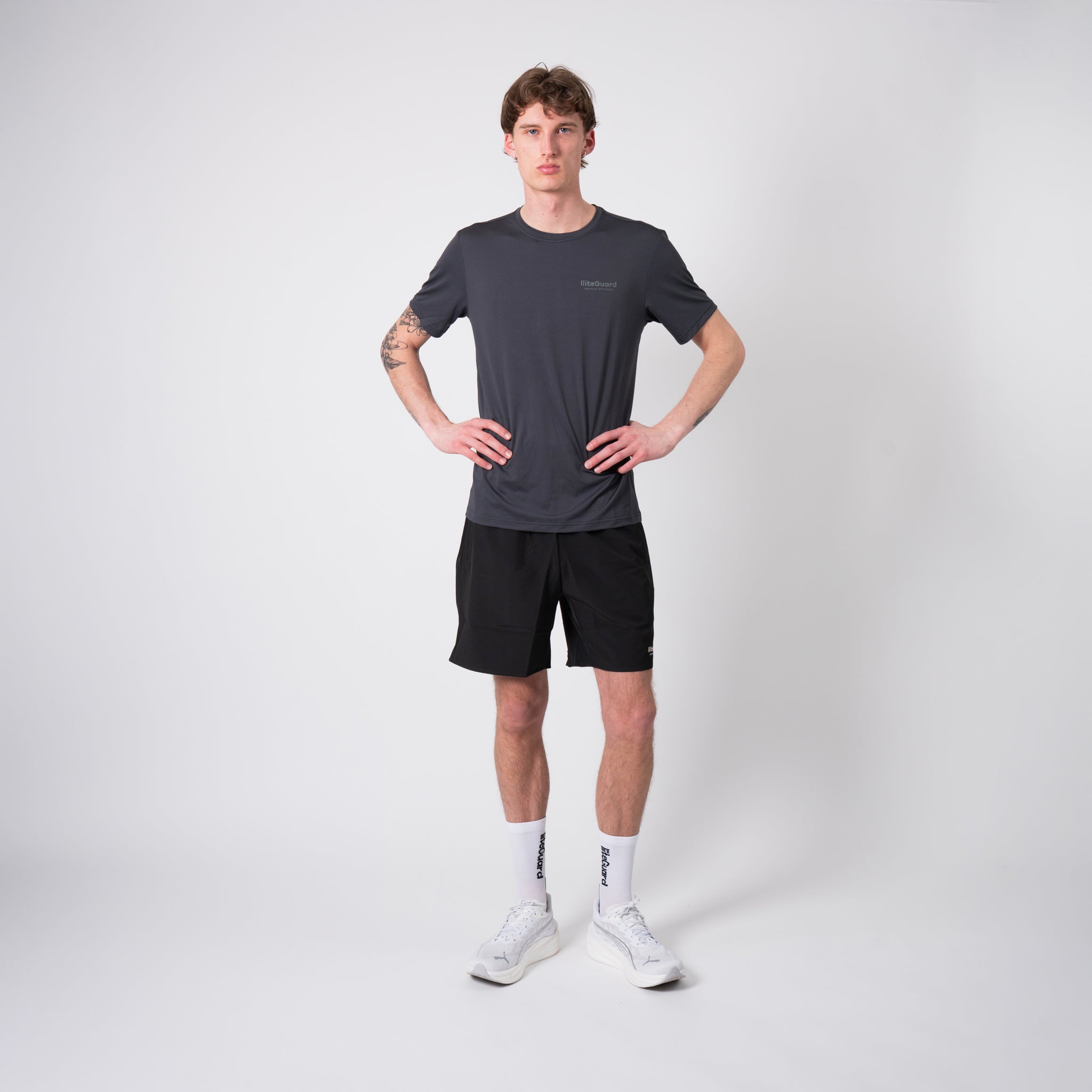 liiteGuard GROUND-TECH T-SHIRT (MEN) T-shirts Ebony/Dark Grey