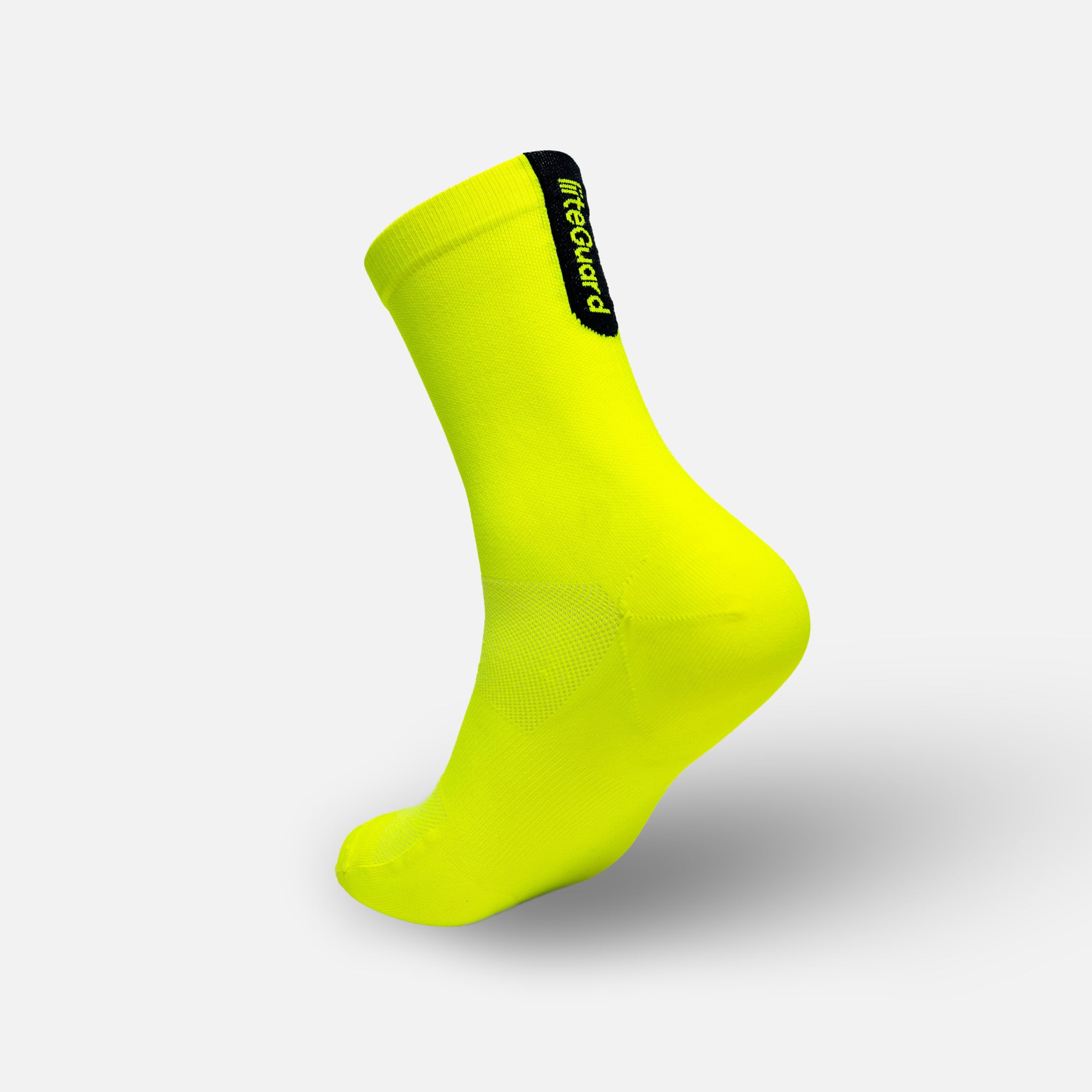 liiteGuard HYPERLIGHT CREW SOCK 2-PACK Mellemlange strømper Neon Yellow