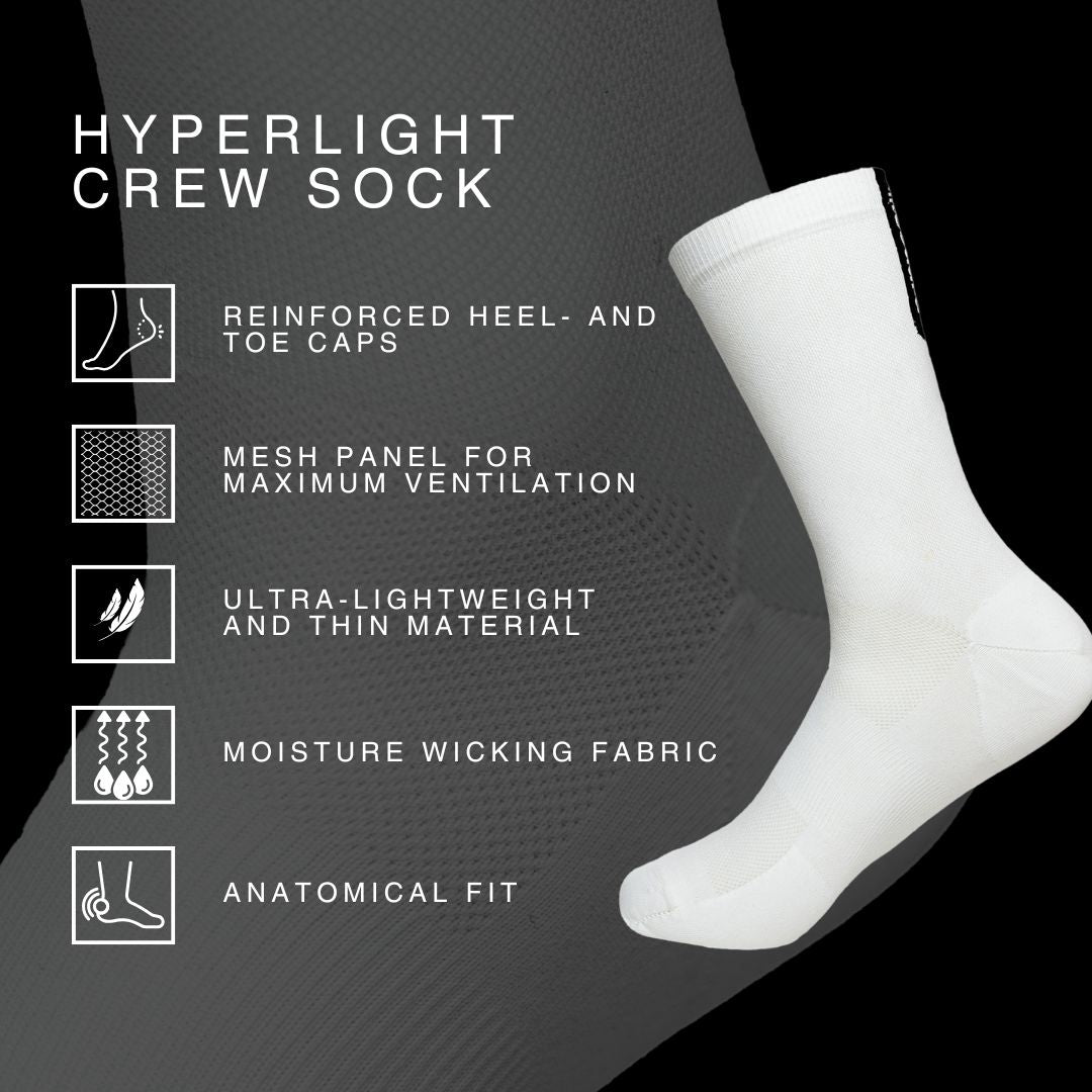 liiteGuard HYPERLIGHT CREW SOCK 2-PACK Mellemlange strømper White