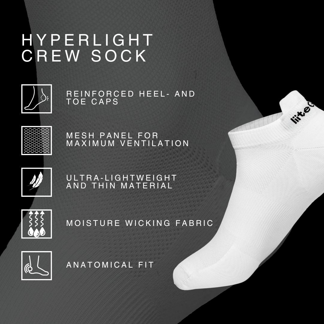 liiteGuard HYPERLIGHT LOW CUT SOCK 2-PACK Korte strømper White