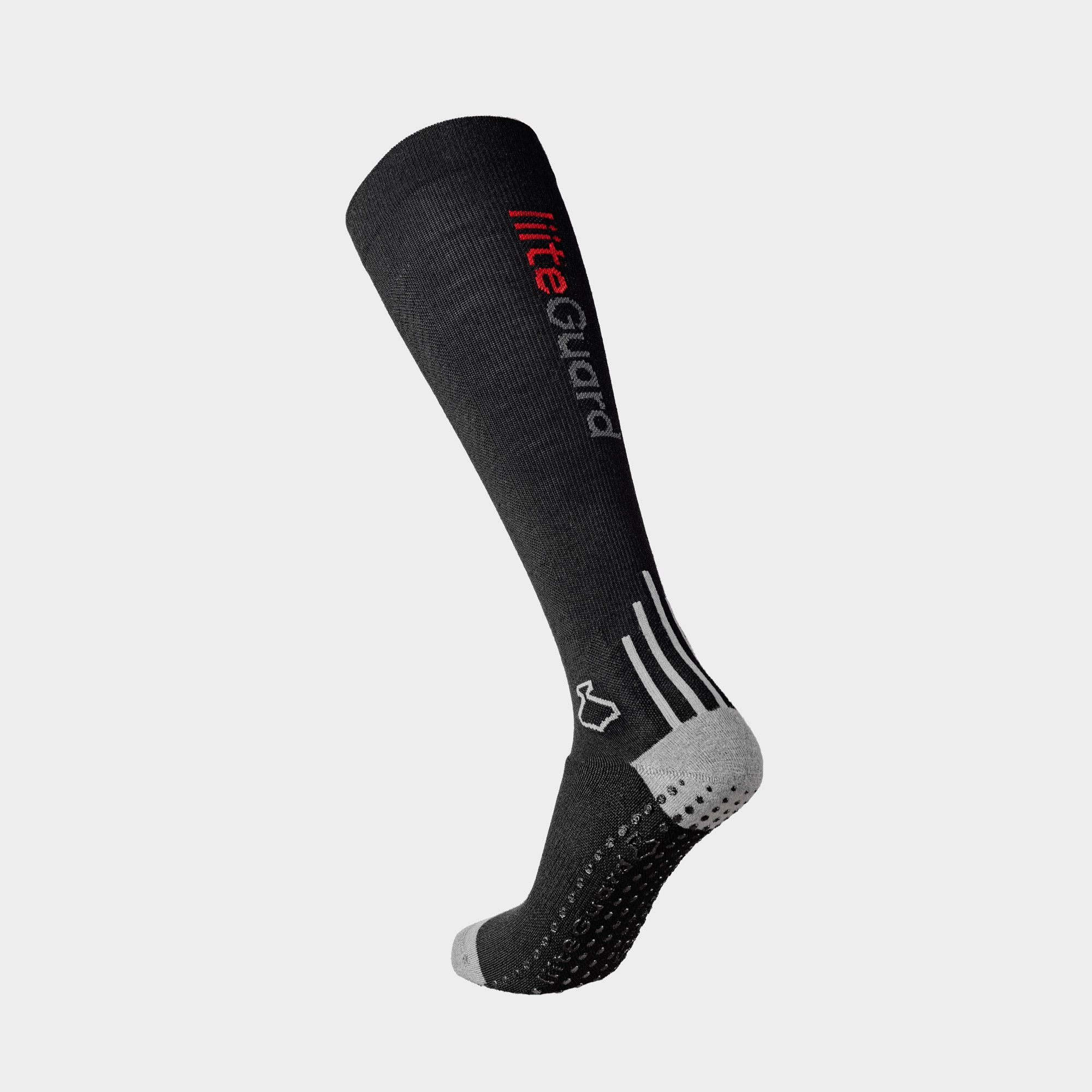 liiteGuard MERINO SHIN-TECH GRIP RUNNING SOCK Lange strømper Black