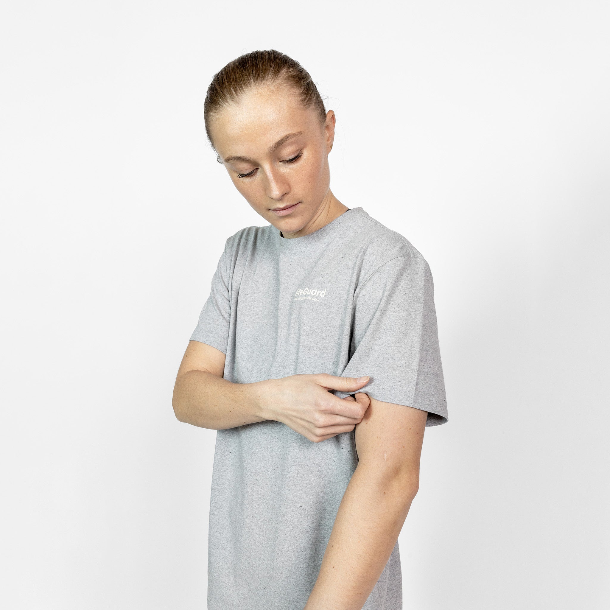 liiteGuard NR BOXY T-SHIRT (UNISEX) T-shirt 2000 LIGHT GREY MELANGE